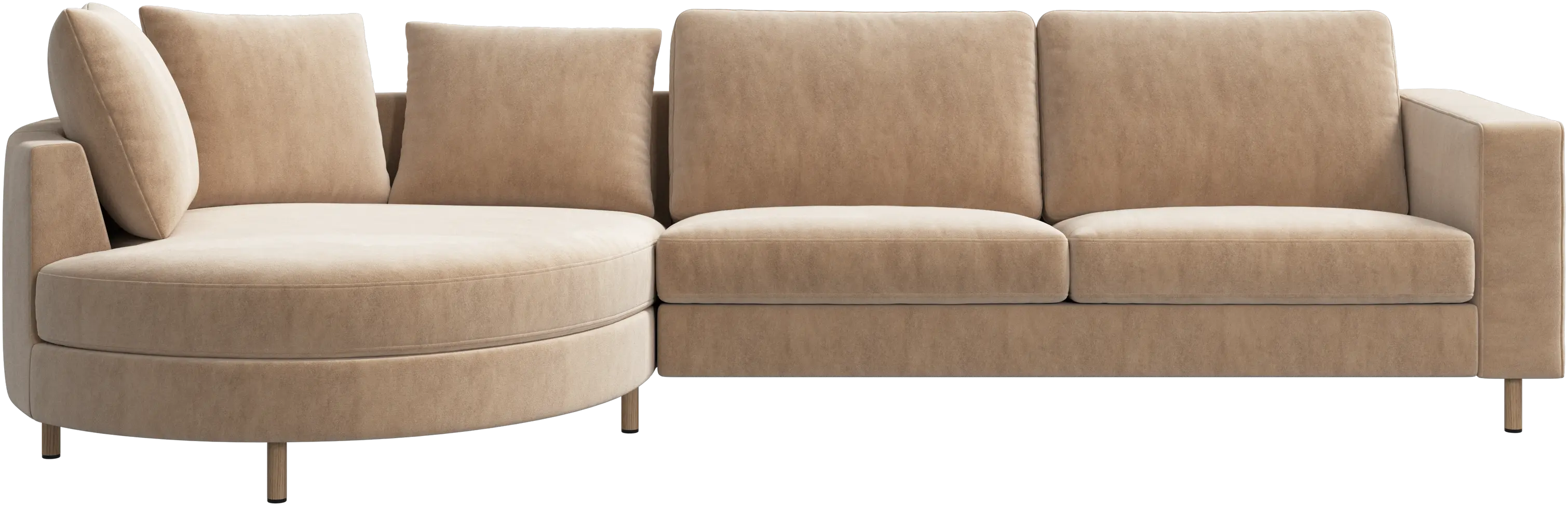 Sofá Indivi con módulo chaise-longue a la izquierda