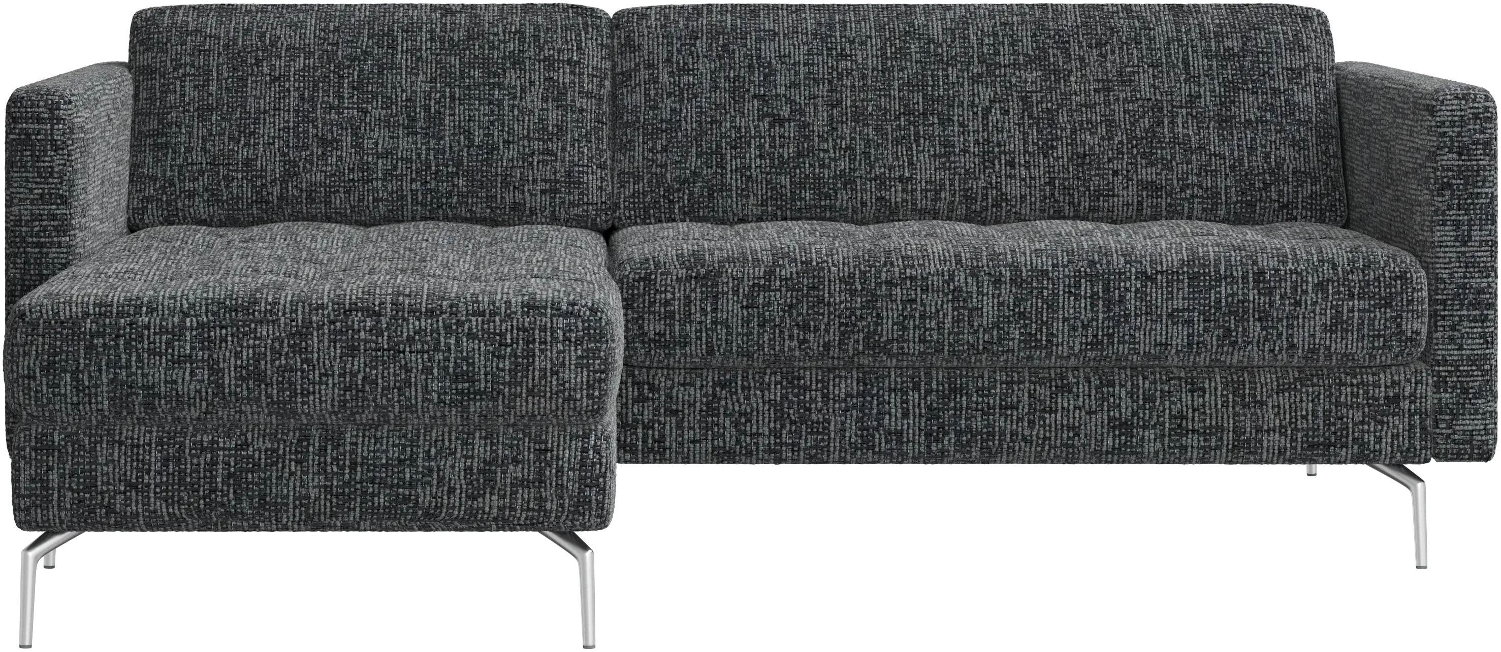Osaka sofa with resting unit, tufted seat