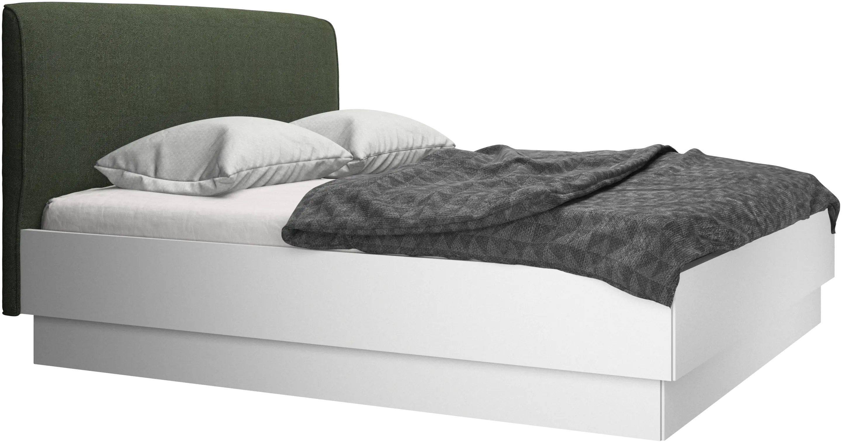 Houston, upholstered bed with storage