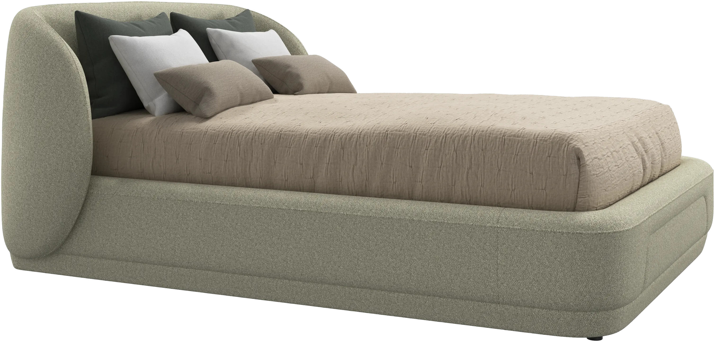 Bolzano bed with slats  - W140xL200cm