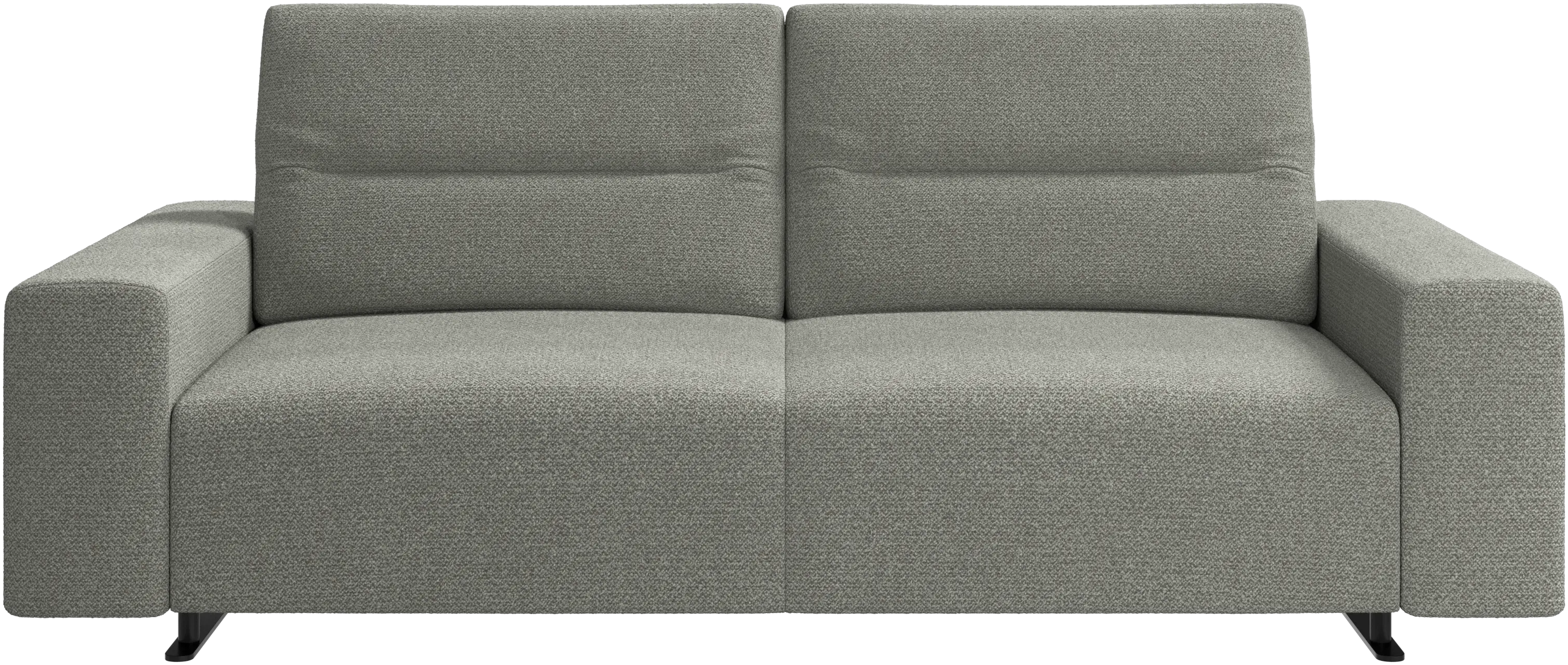 Hampton sofa with adjustable back and storage on the left side