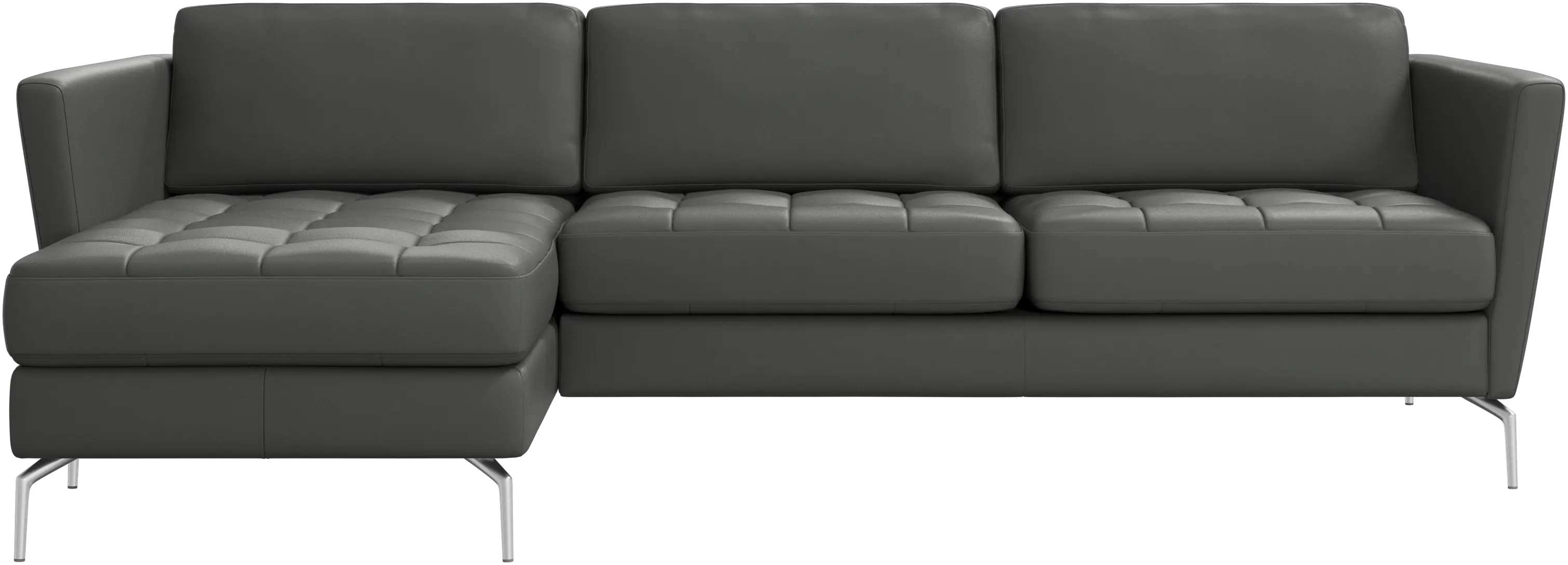 Sofá Osaka con módulo chaise-longue, asiento capitoné