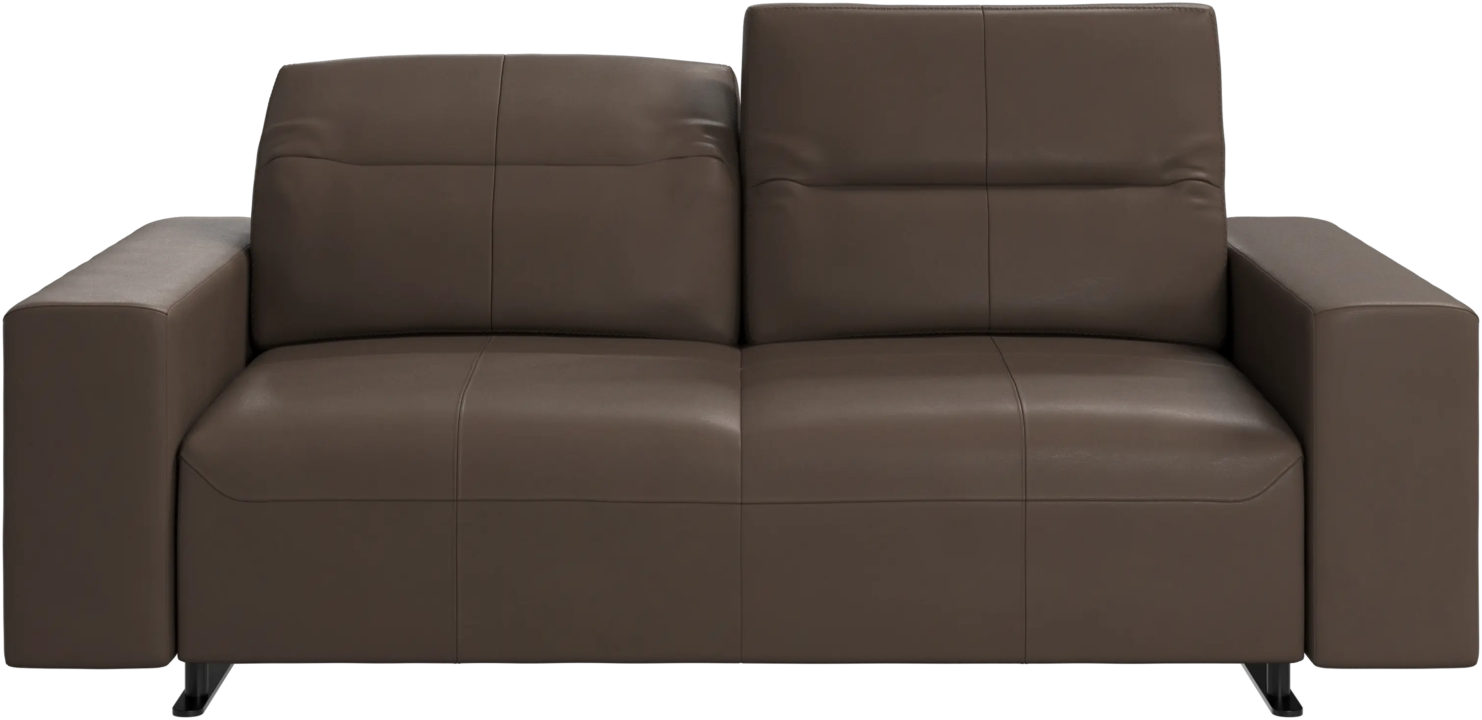 Hampton sofa with adjustable back and storage on the left side