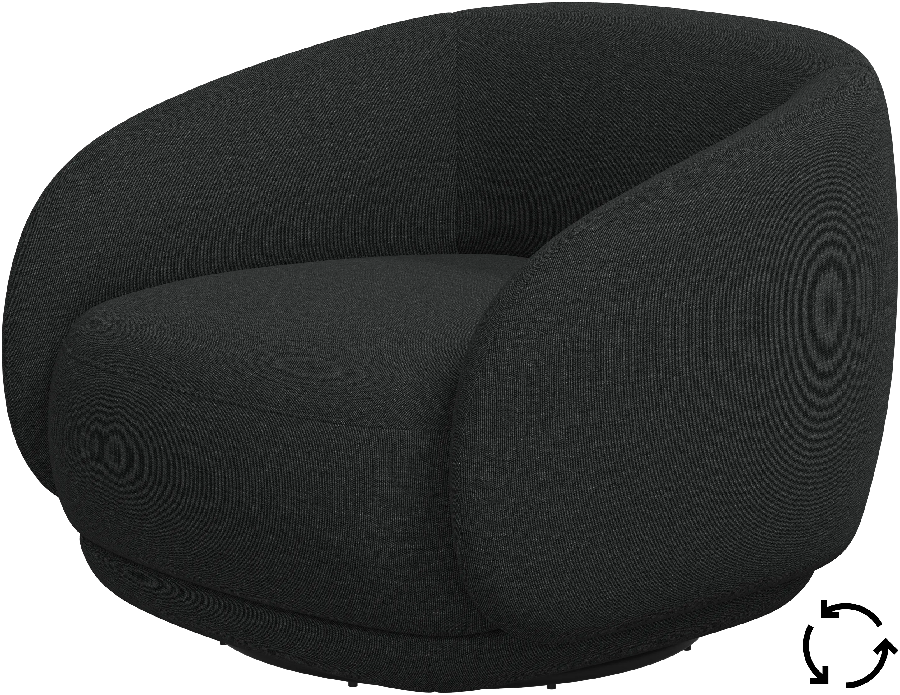 Bolzano chair with swivel base