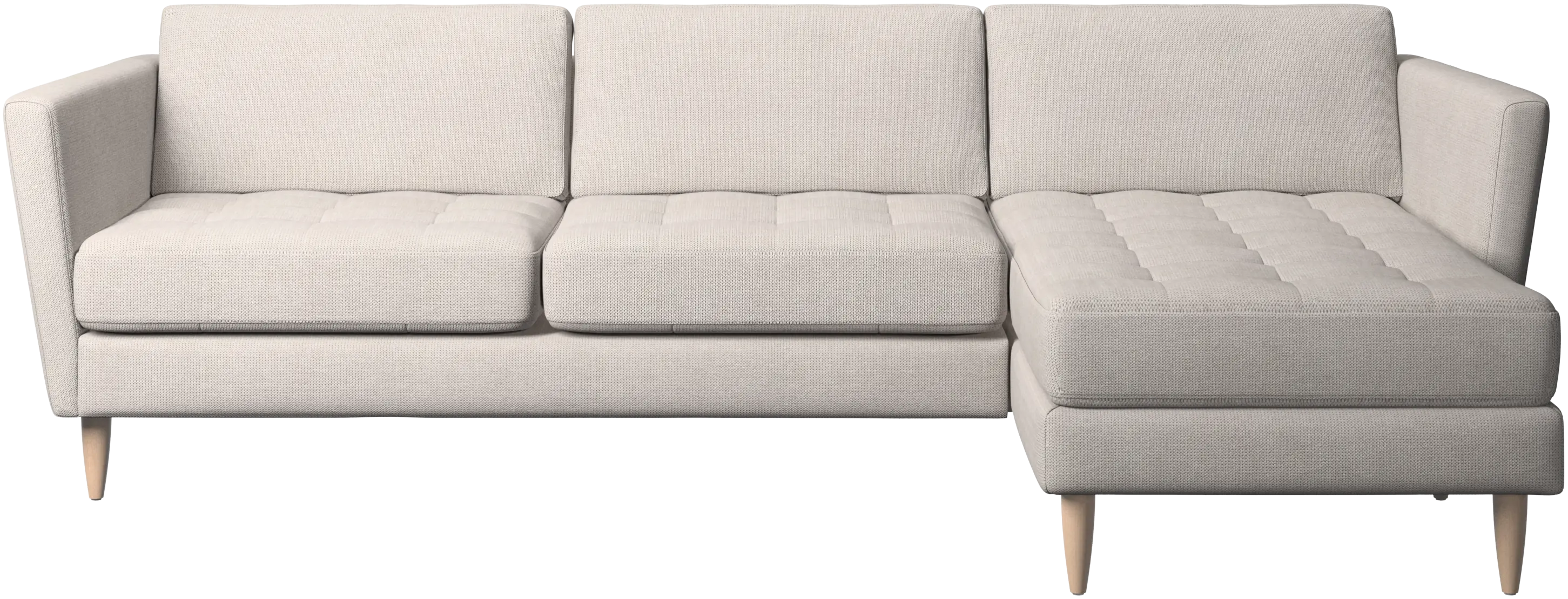 Osaka sofa with resting unit, tufted seat