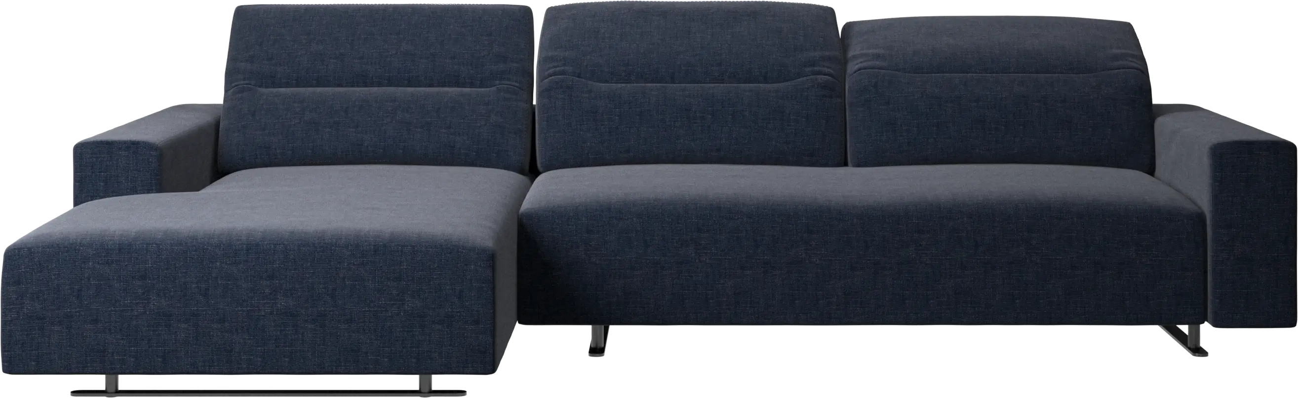 Hampton sofa with adjustable back and resting unit left side