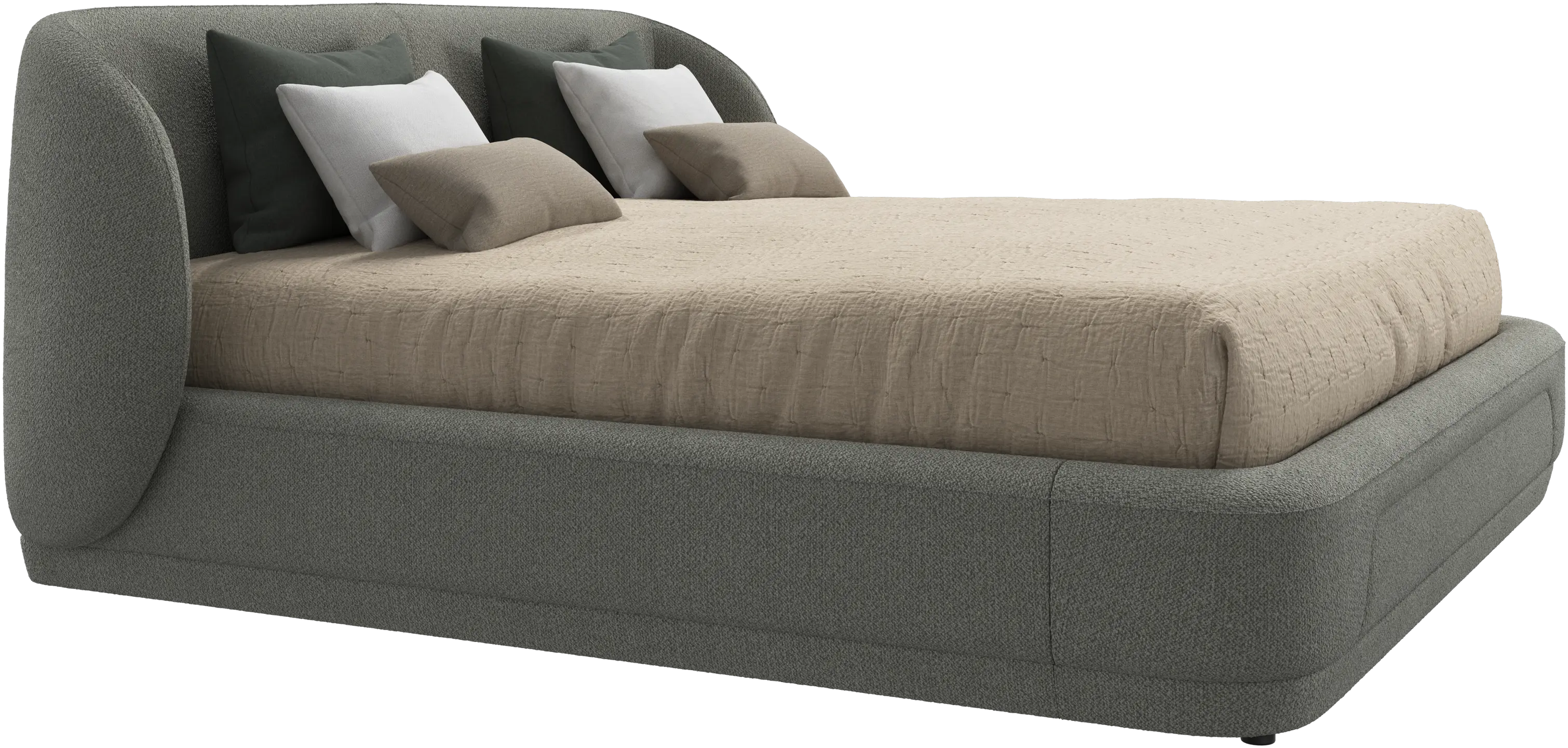 Bolzano bed with slats  - W193xL203cm