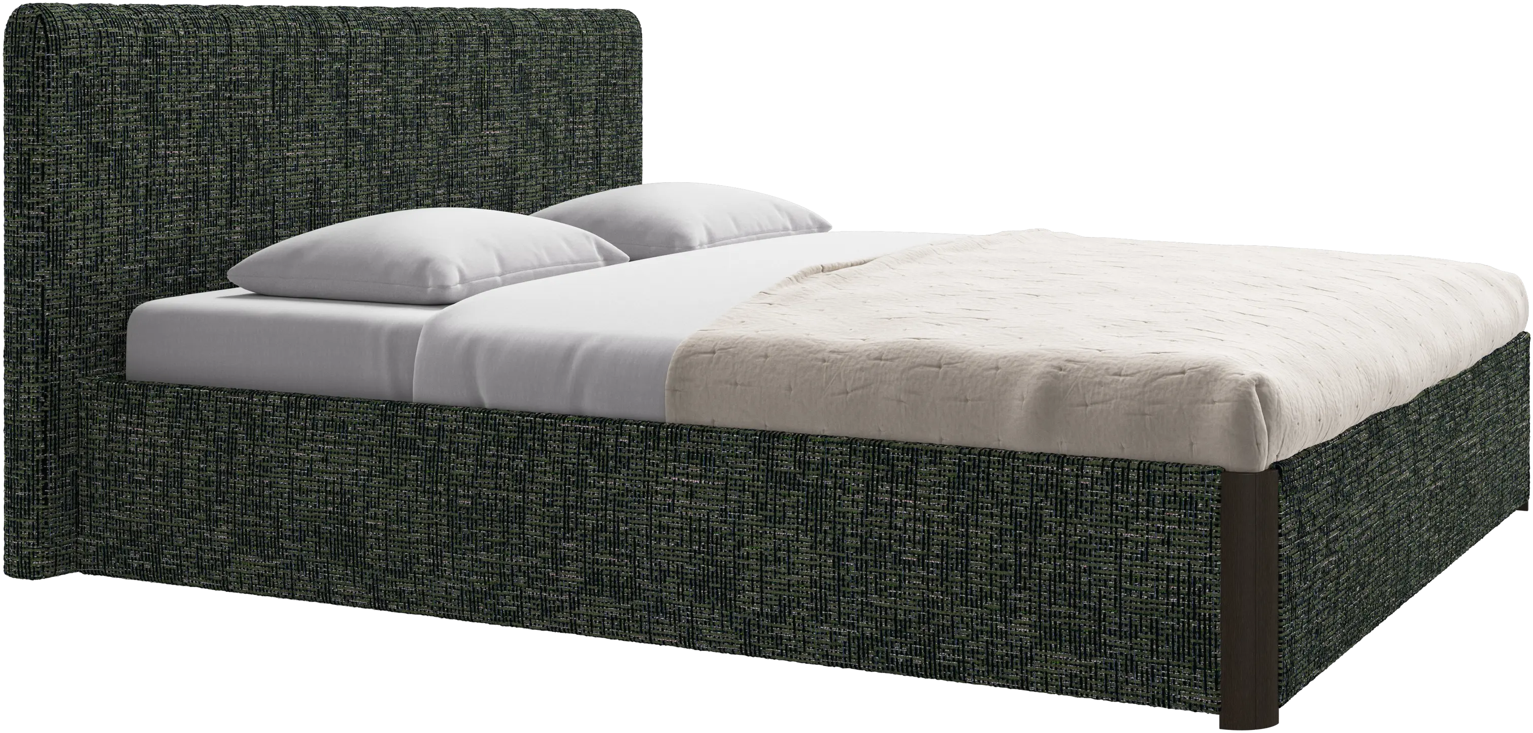 Element bed, bed-mounted headboard, with slats, excl. mattress