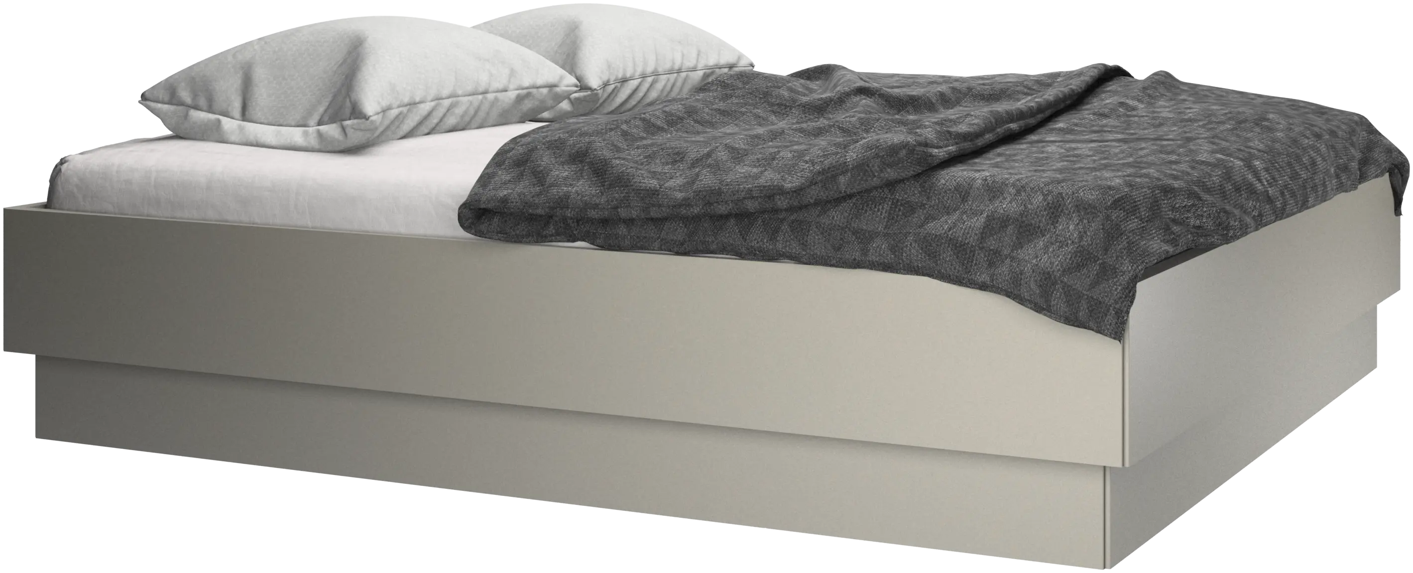 Lugano storage bed with lift-up frame and slats, excl. mattress