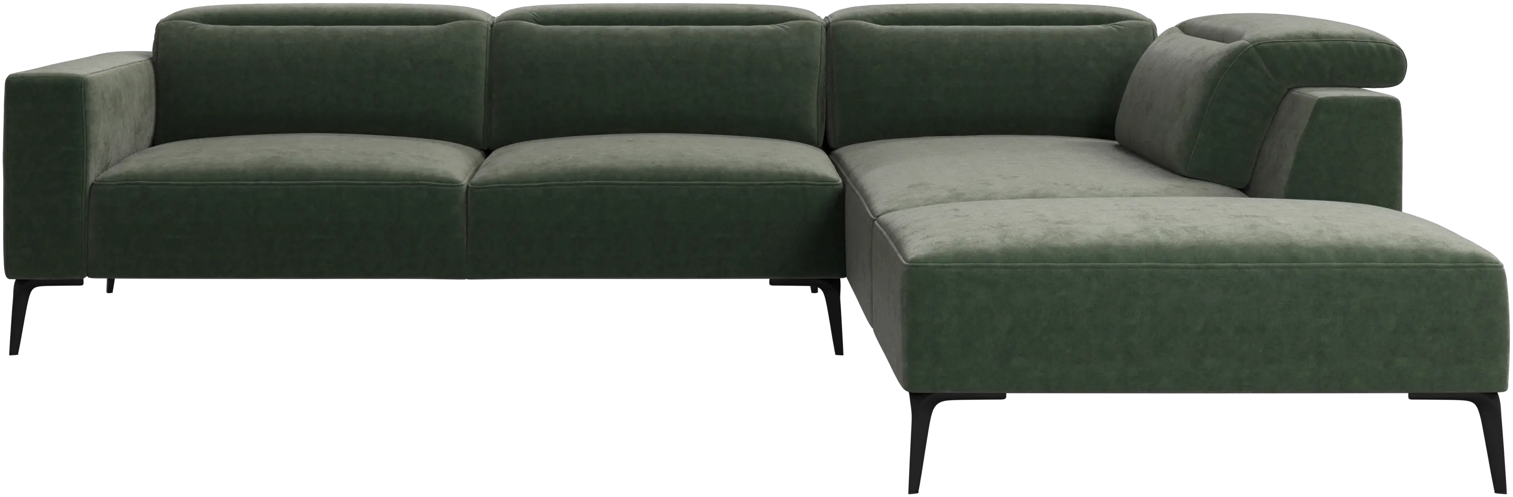 Zürich corner sofa with lounging unit