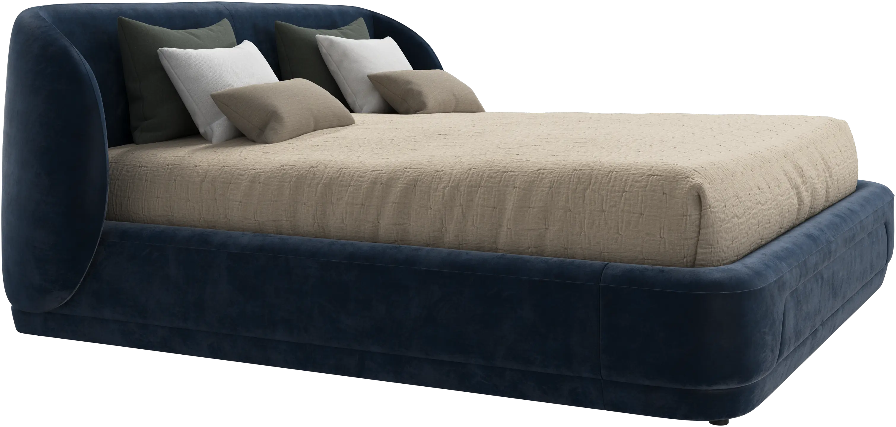 Bolzano bed with slats  - W180xL200cm