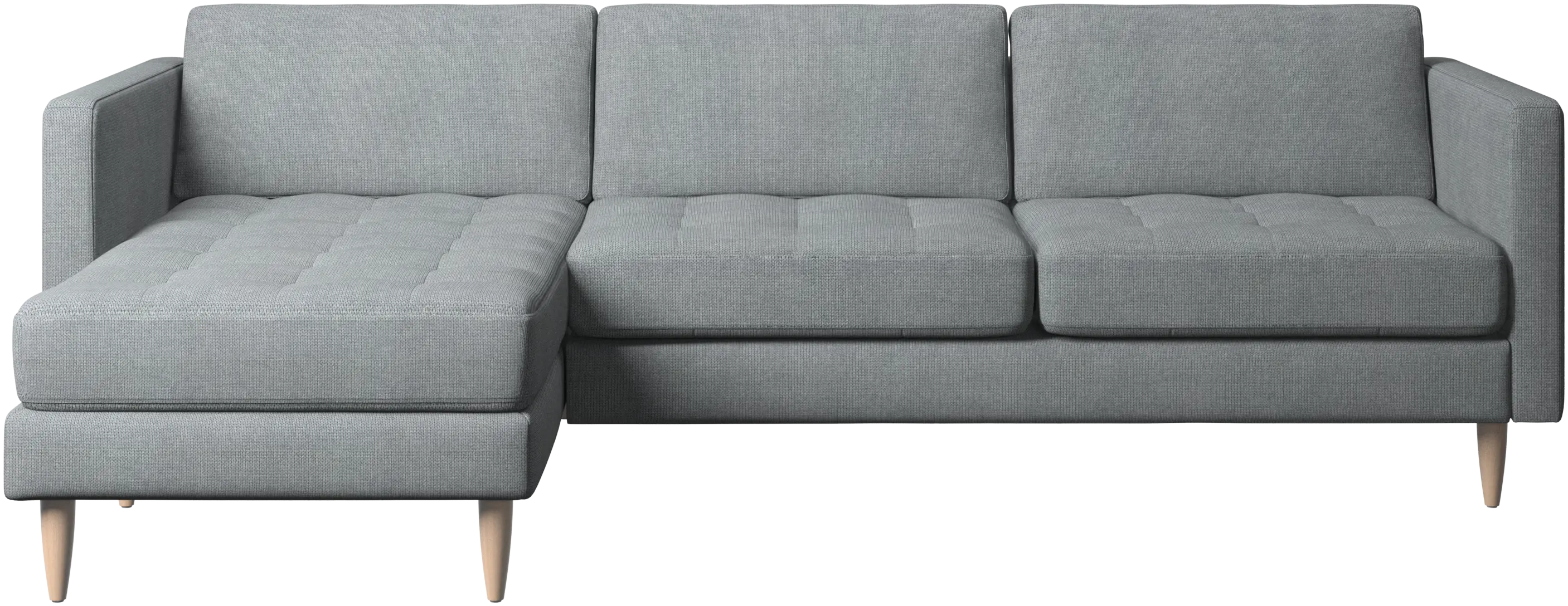 Osaka sofa with resting unit, tufted seat