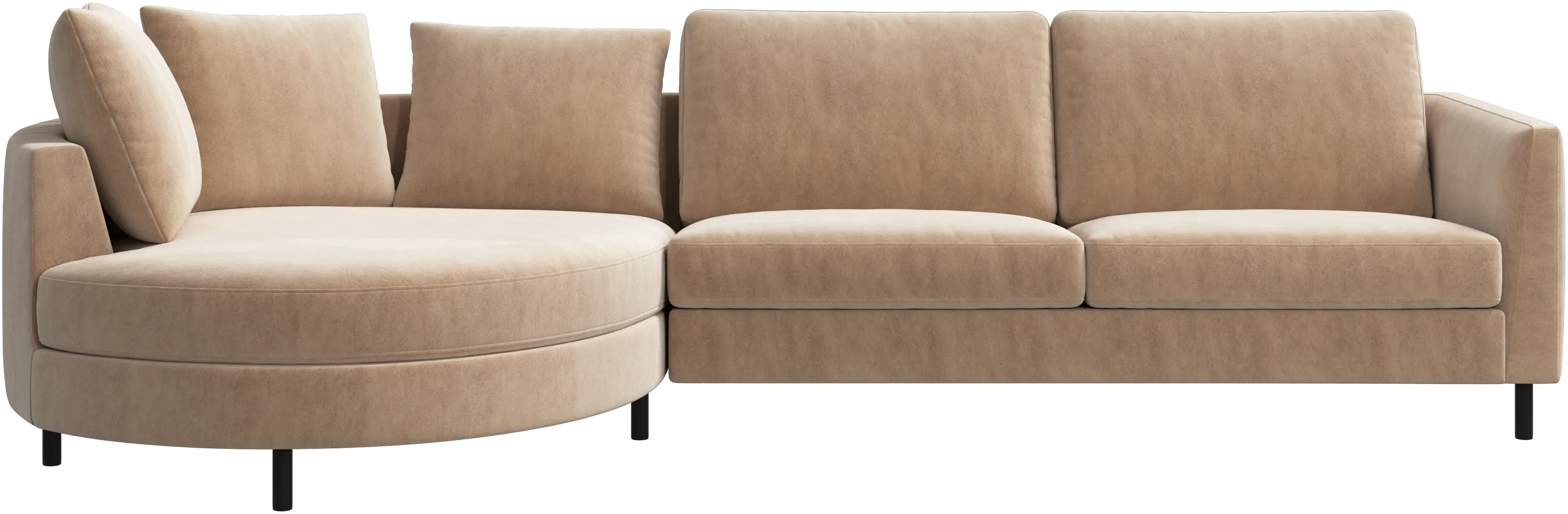 Sofá Indivi com chaise longue à esquerda