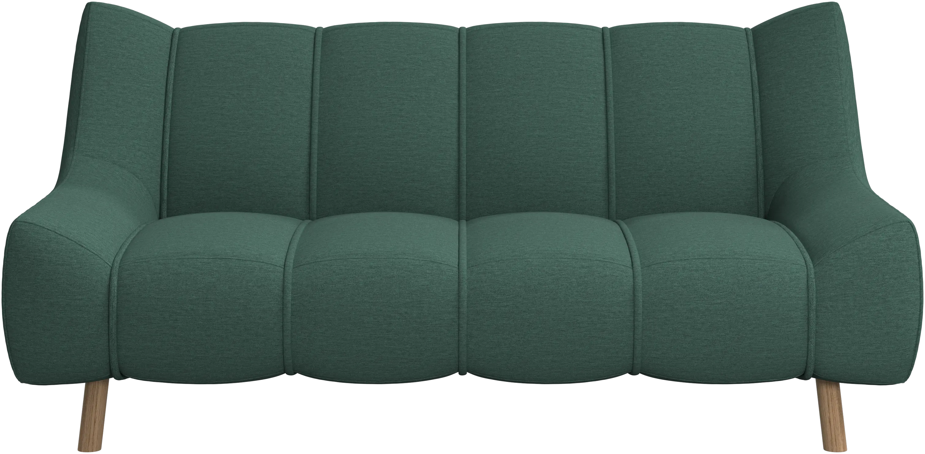 Nawabari 2 seater sofa, wooden leg