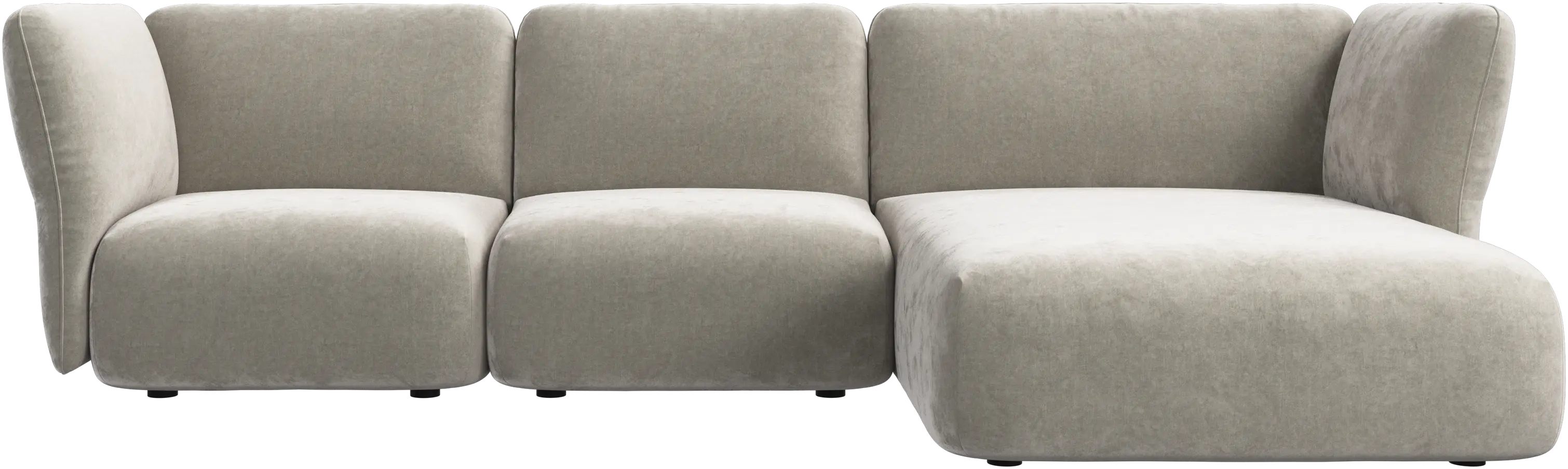 Paraggi 2-seater with chaise longue right