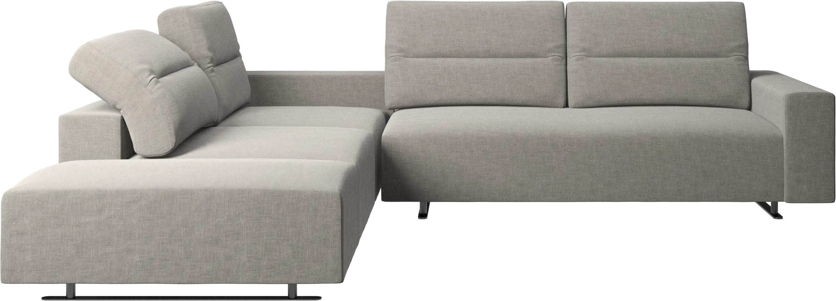 Canapé d'angle Hampton avec dossier réglable et lit d'appoint