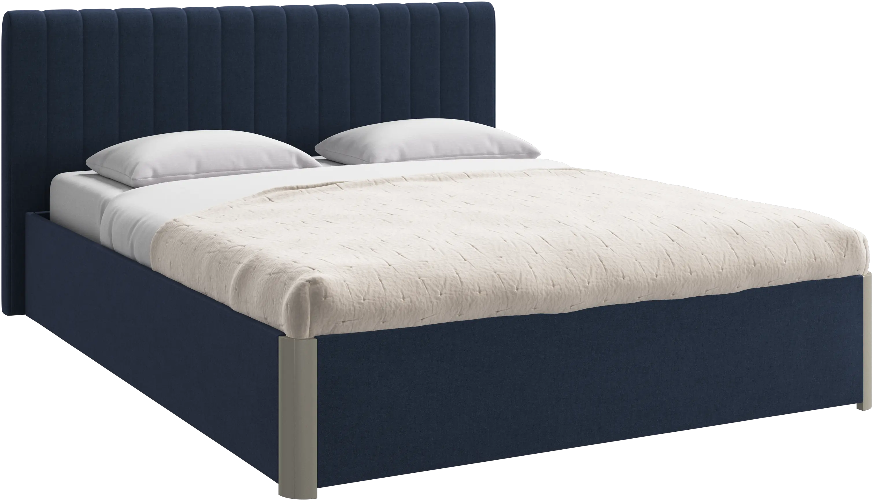 Element bed, bed-mounted headboard, with slats, excl. mattress