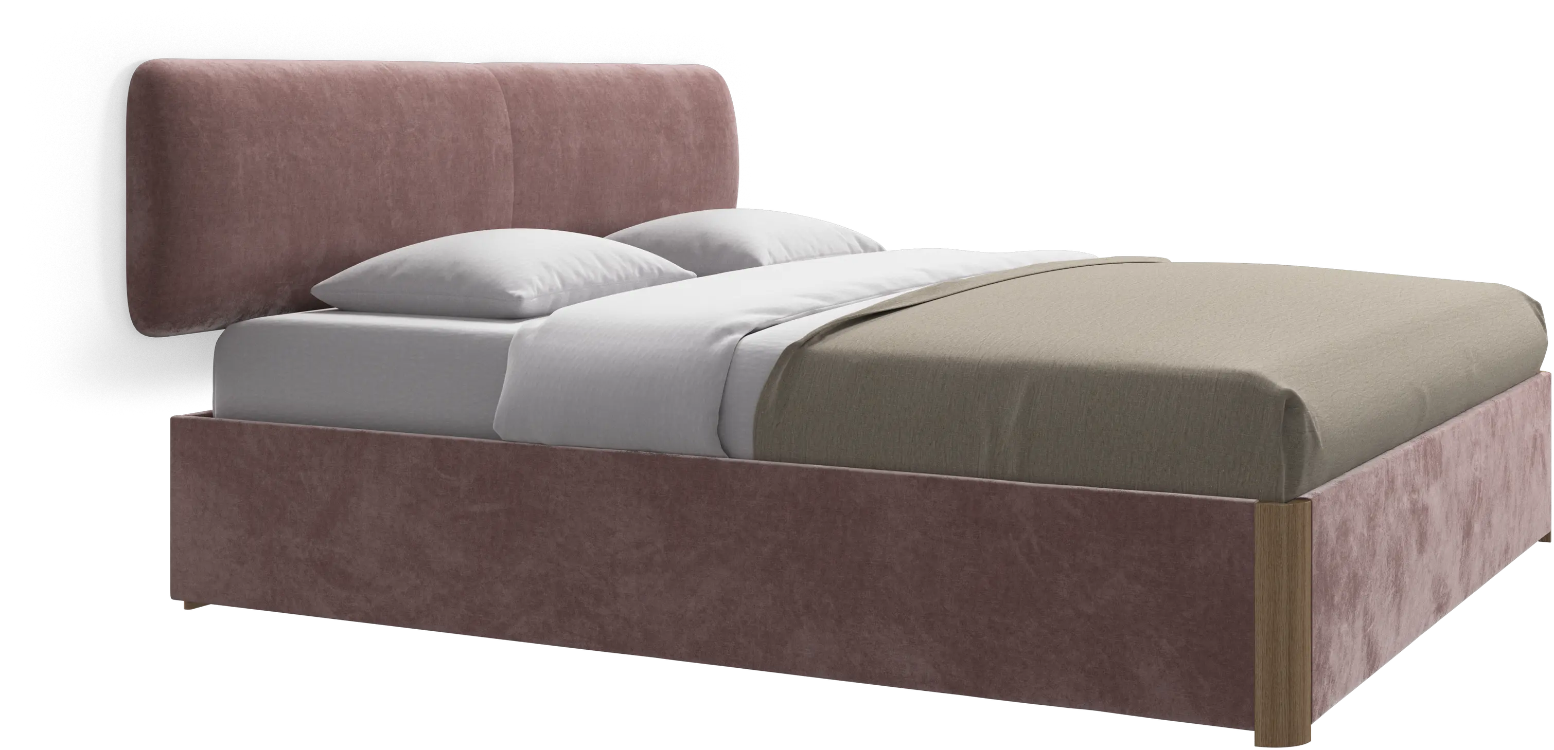 Element bed, wall-mounted headboard, without slats, excl. mattress