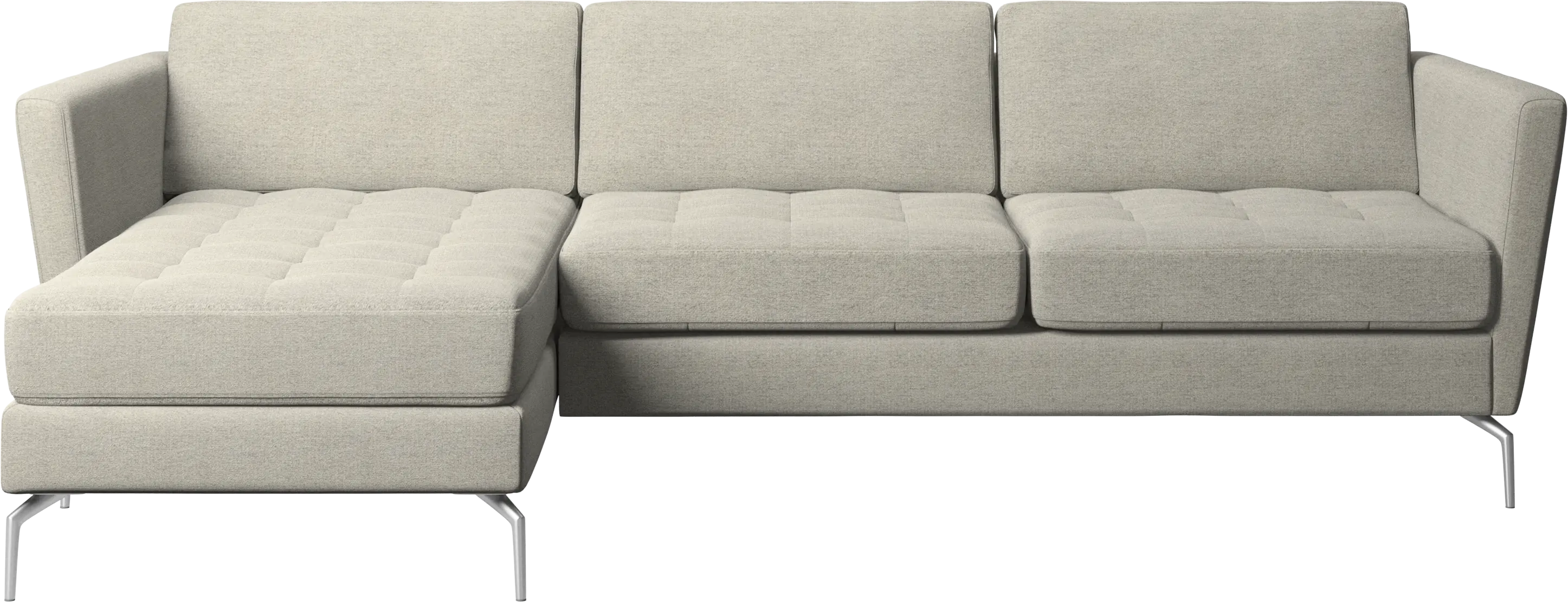 Osaka sofa with resting unit, tufted seat