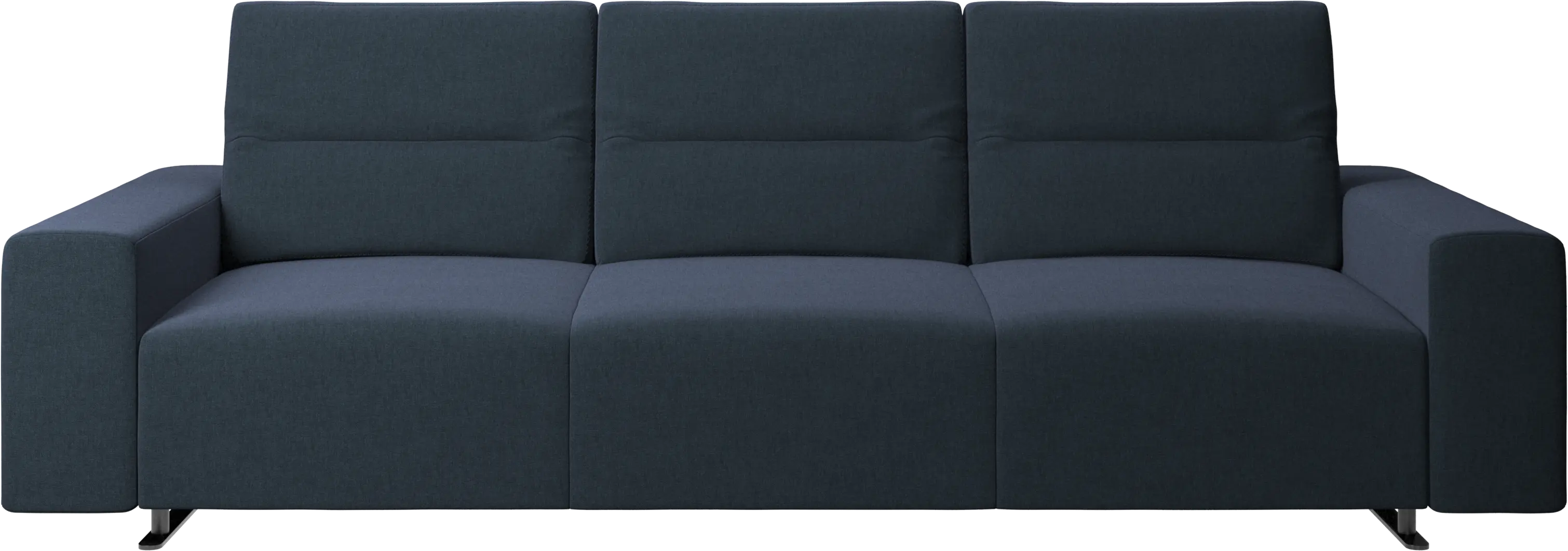 Hampton sofa with adjustable back and storage on the right side