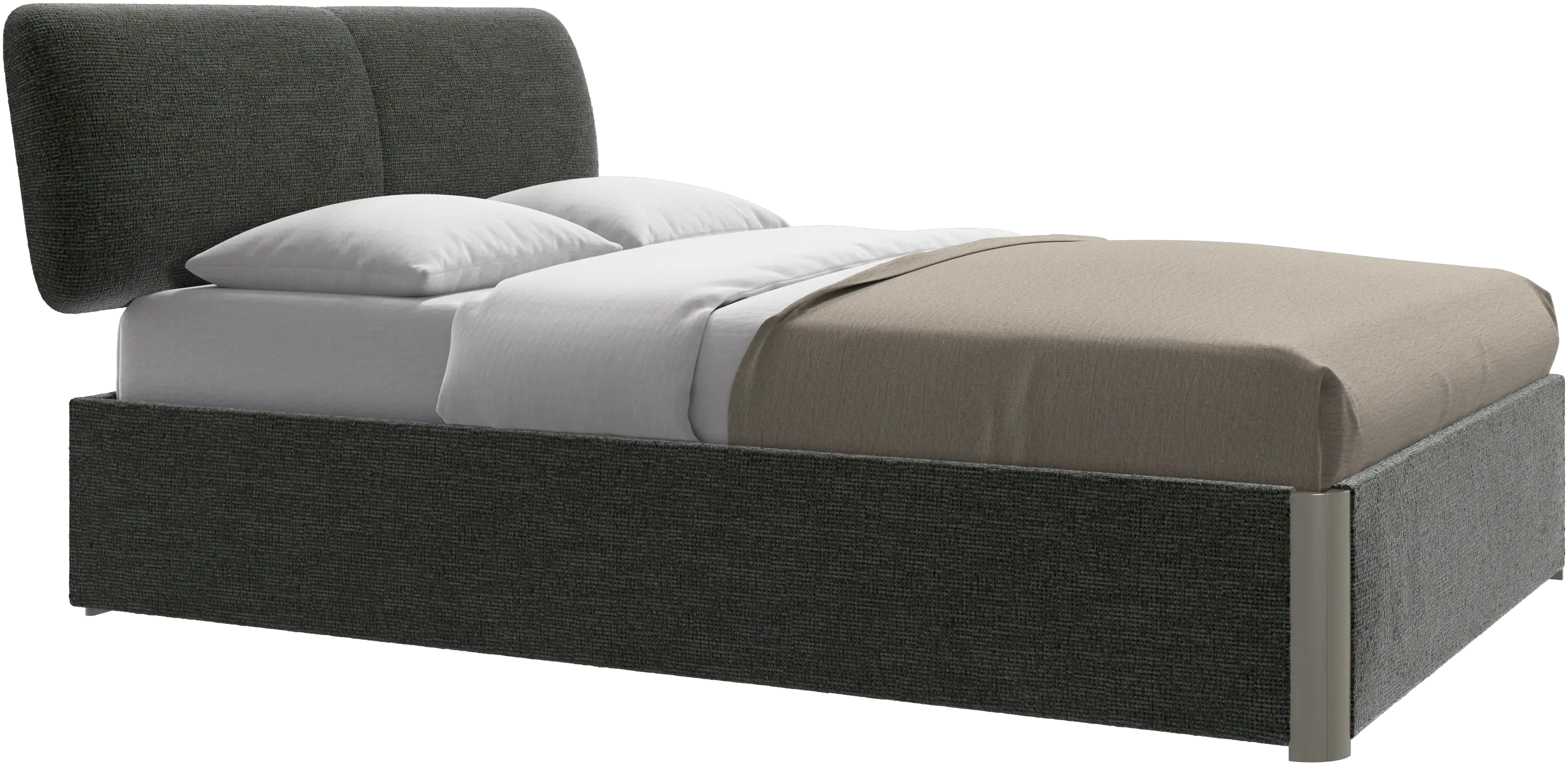 Element bed, bed-mounted headboard, with slats, excl. mattress