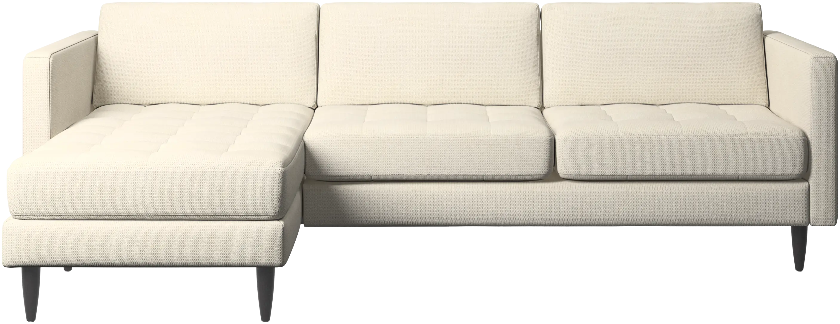Osaka sofa with resting unit, tufted seat