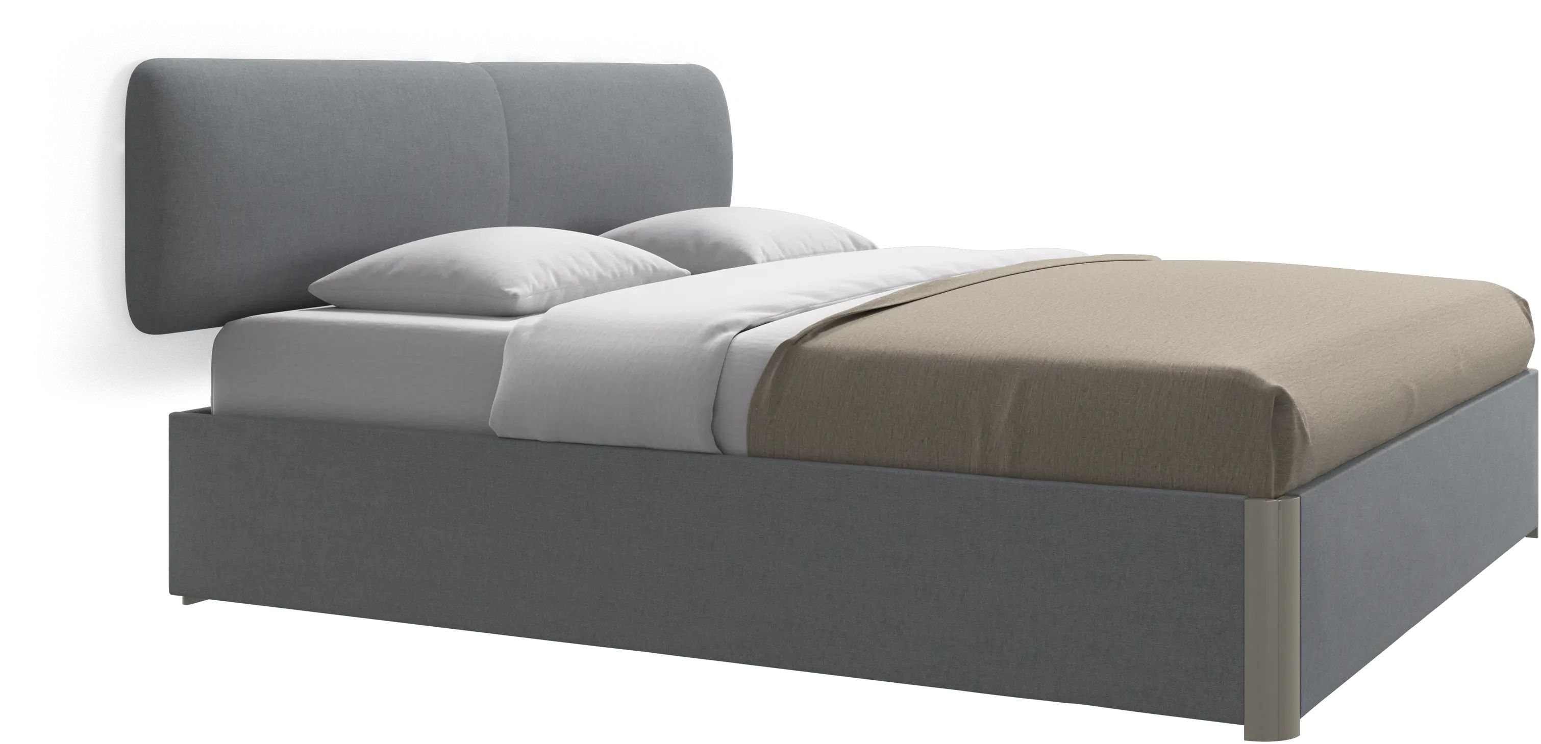 Element bed, wall-mounted headboard, without slats, excl. mattress