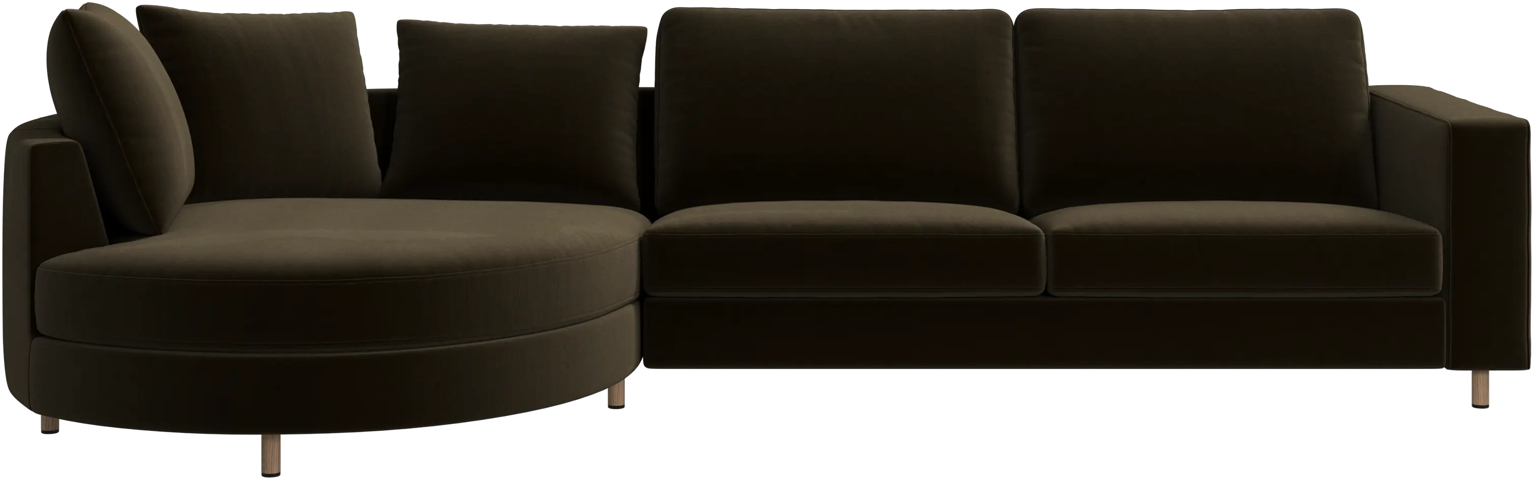 Sofá Indivi con módulo chaise-longue a la izquierda