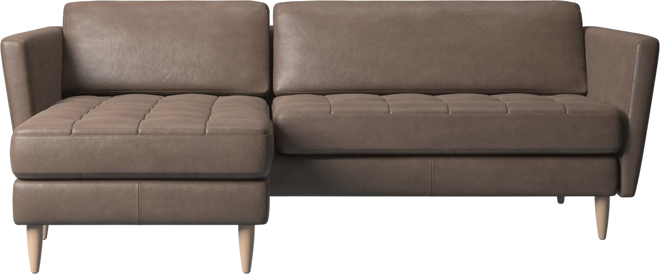 Osaka sofa with resting unit, tufted seat