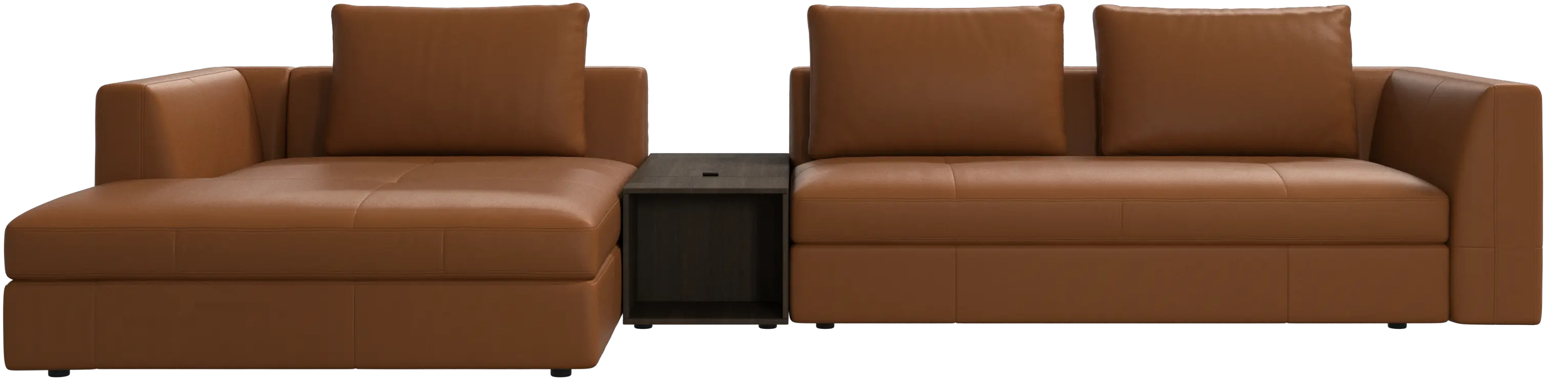 Bergamo chaise longue sofa with storage