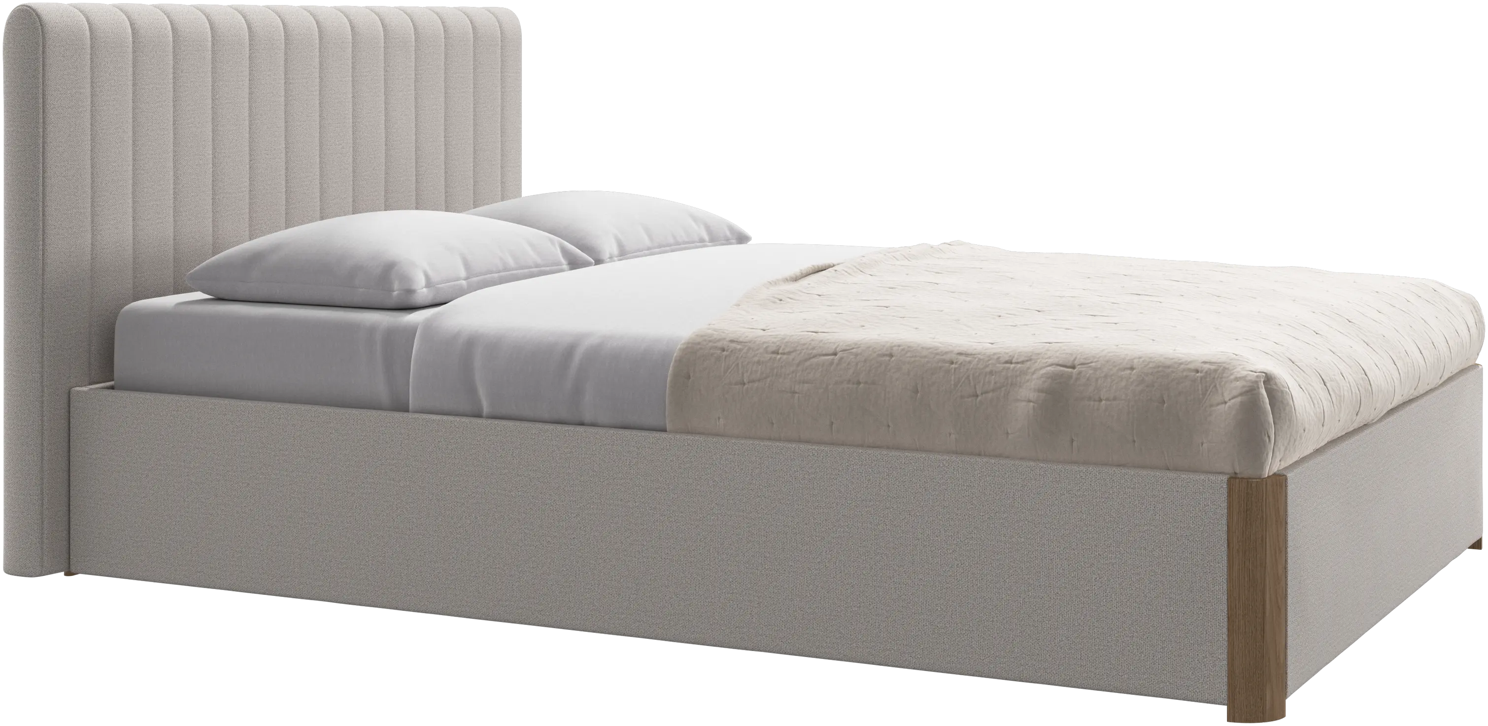 Element bed, bed-mounted headboard, with slats, excl. mattress