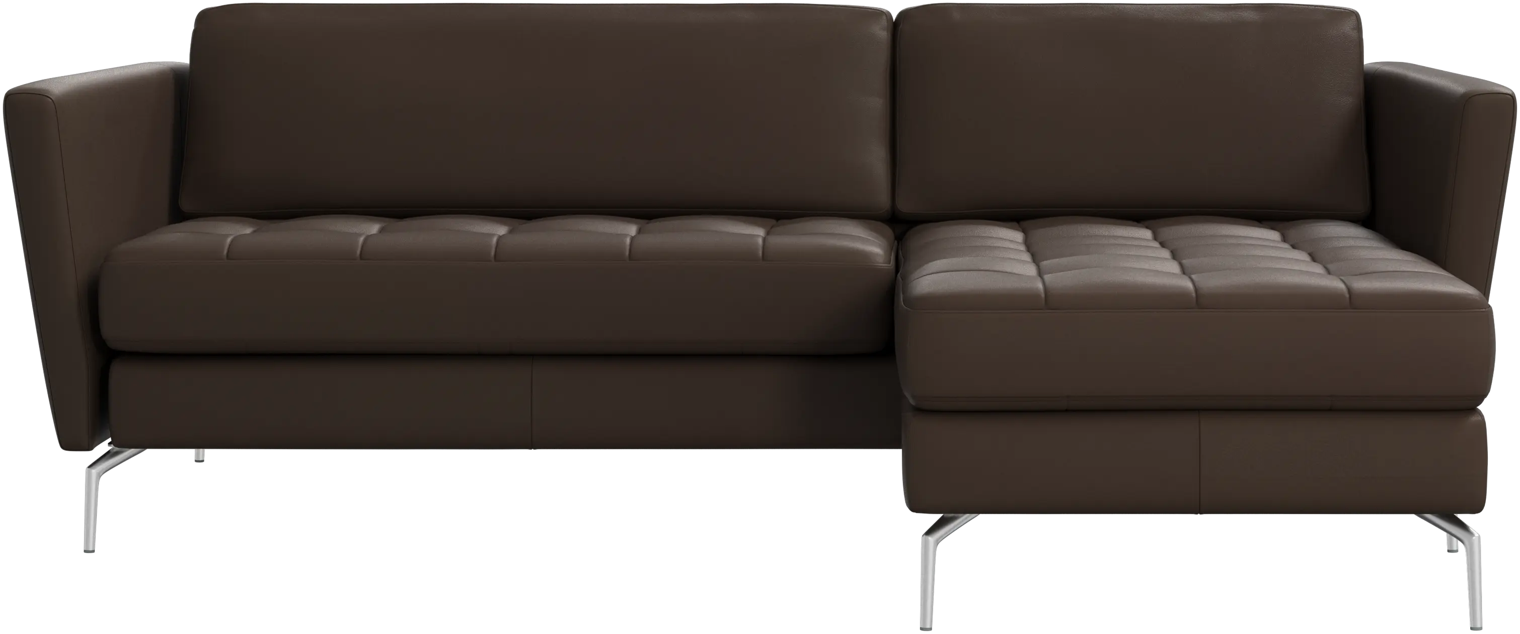 Canapé Osaka avec chaise longue, assise capitonnée