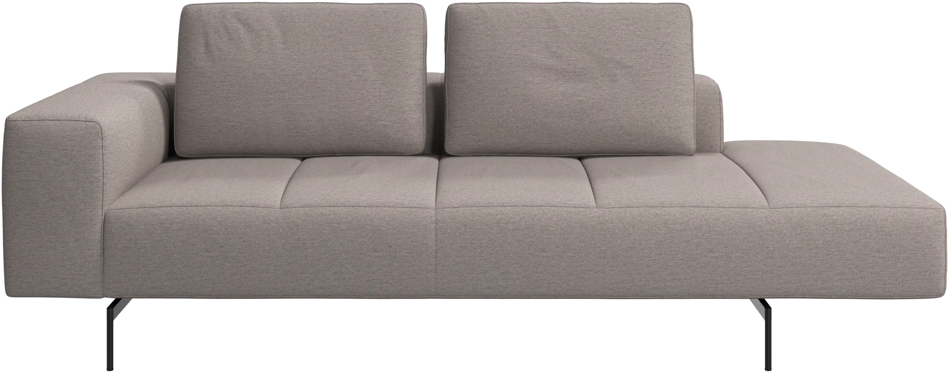 Amsterdam resting module for sofa, armrest left, open end right