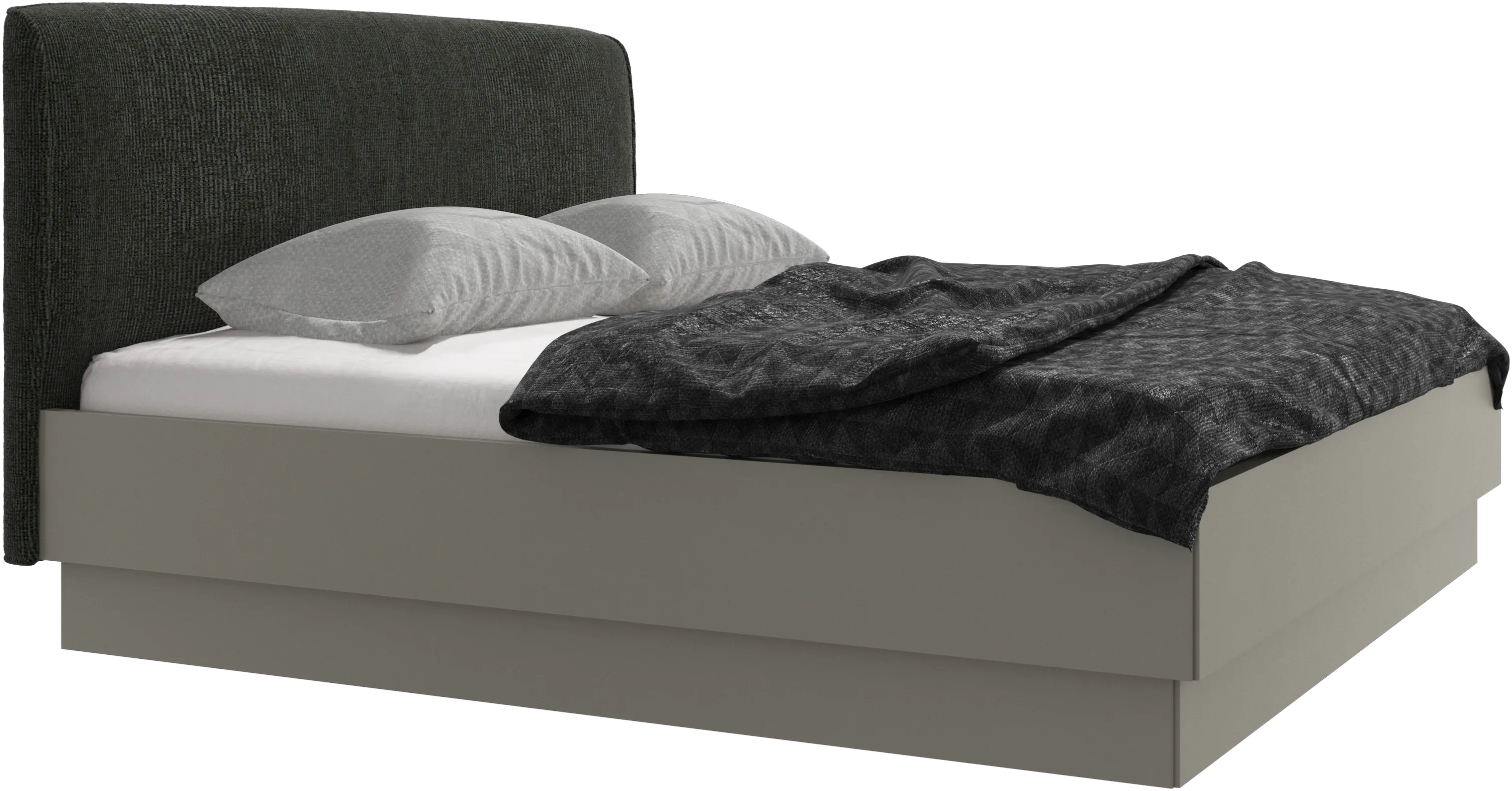 Houston, upholstered bed with storage