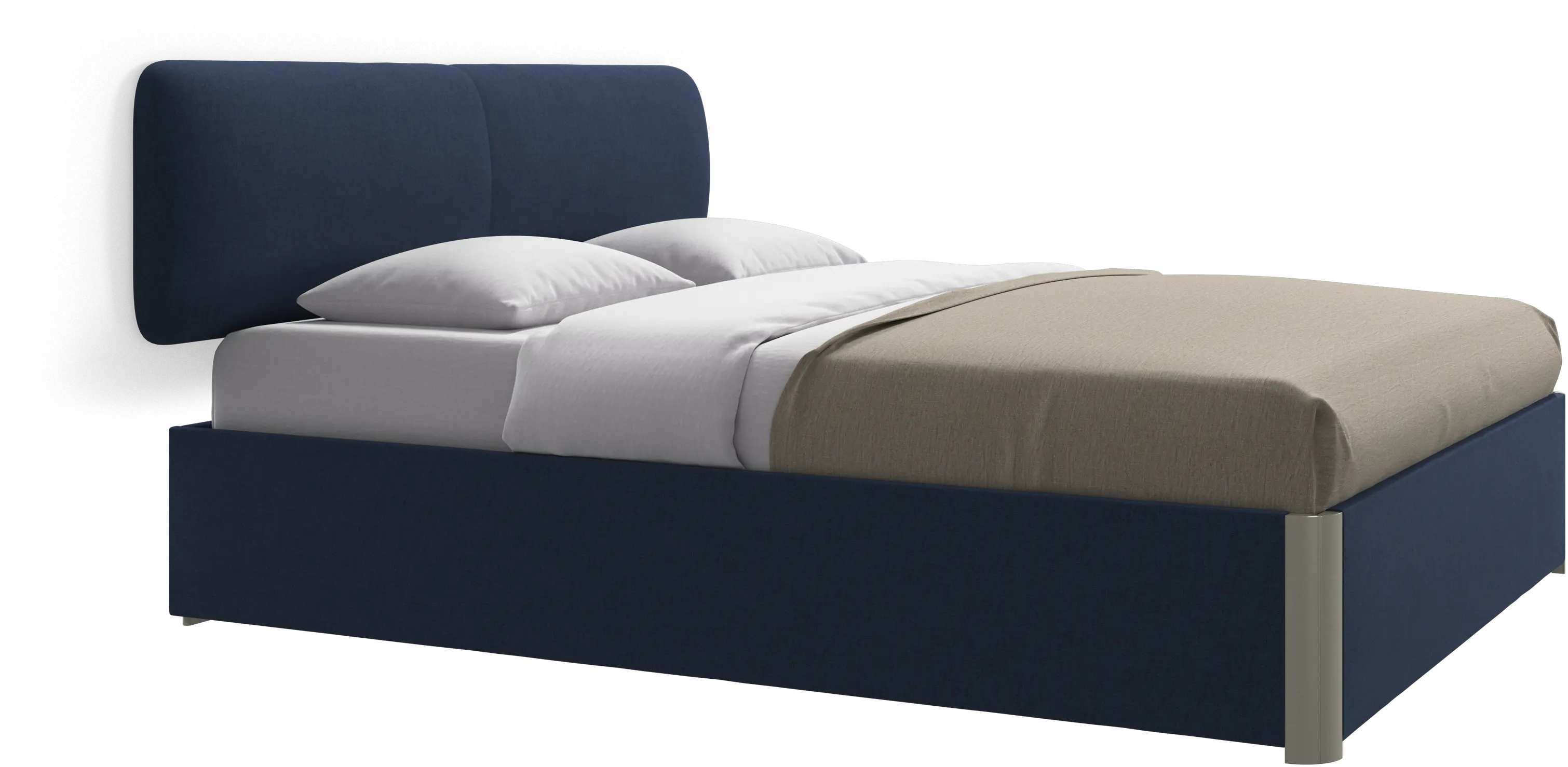 Element bed, wall-mounted headboard, with slats, excl. mattress