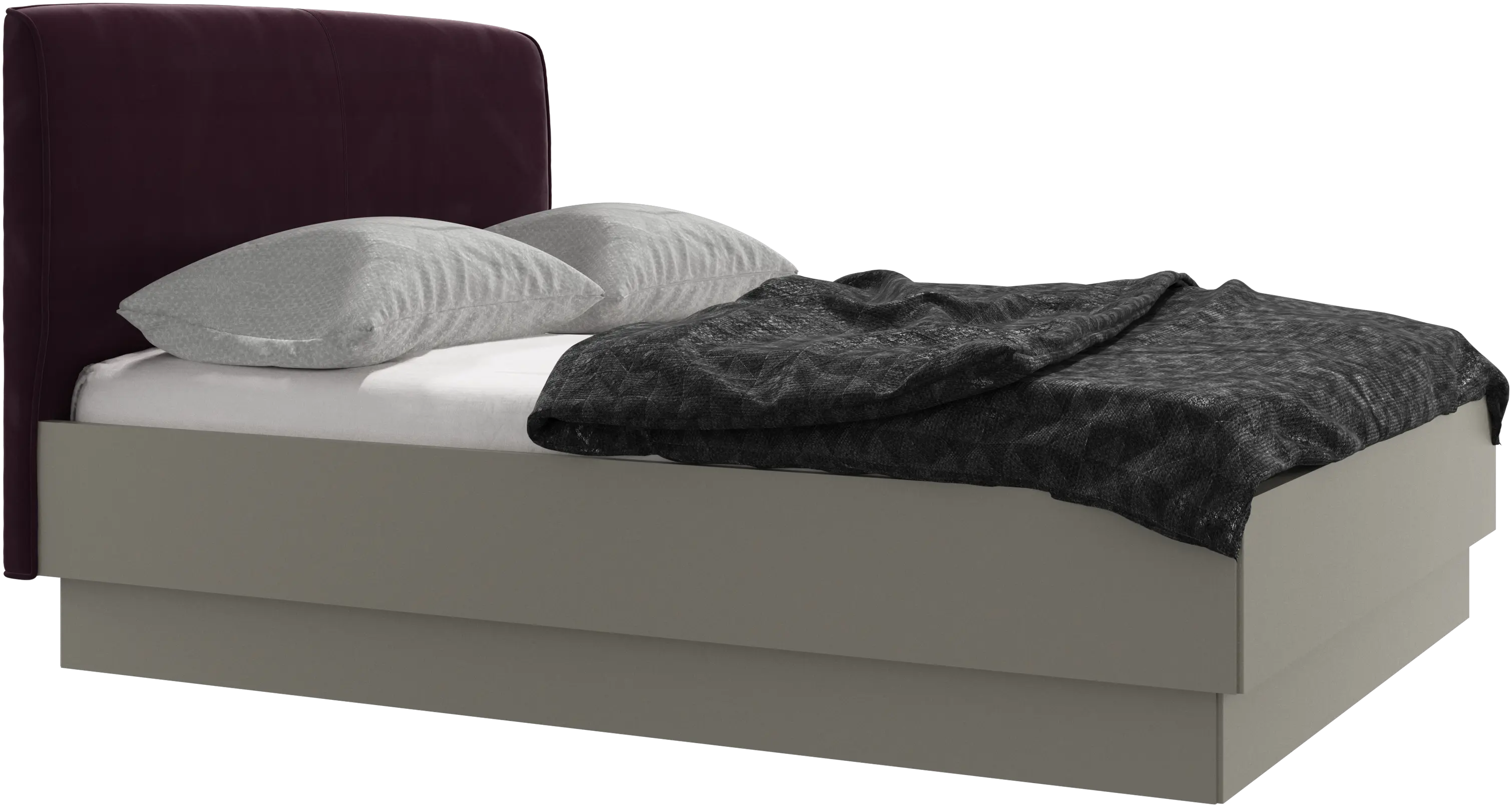 Houston, upholstered bed with storage