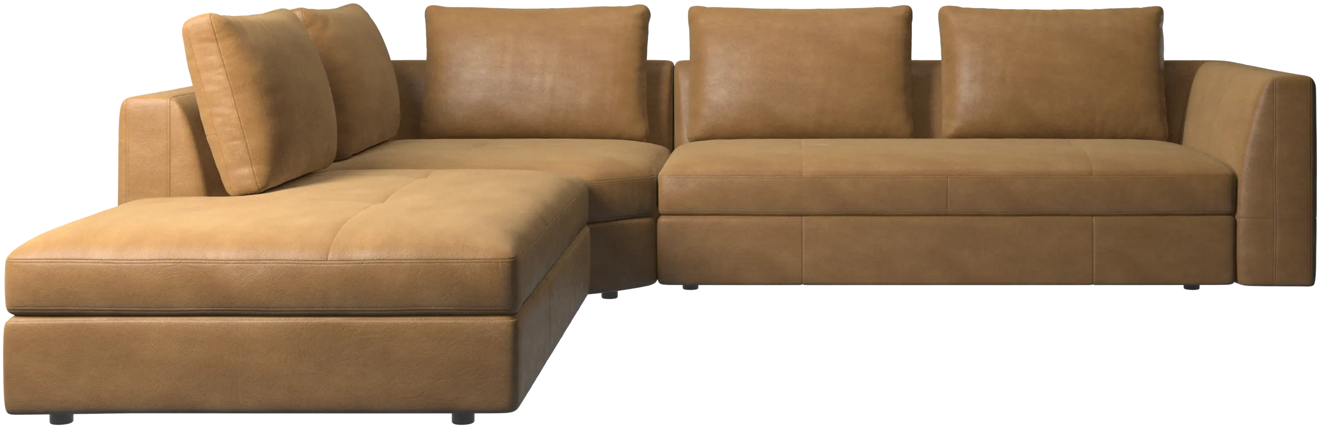 Bergamo corner sofa with lounging unit