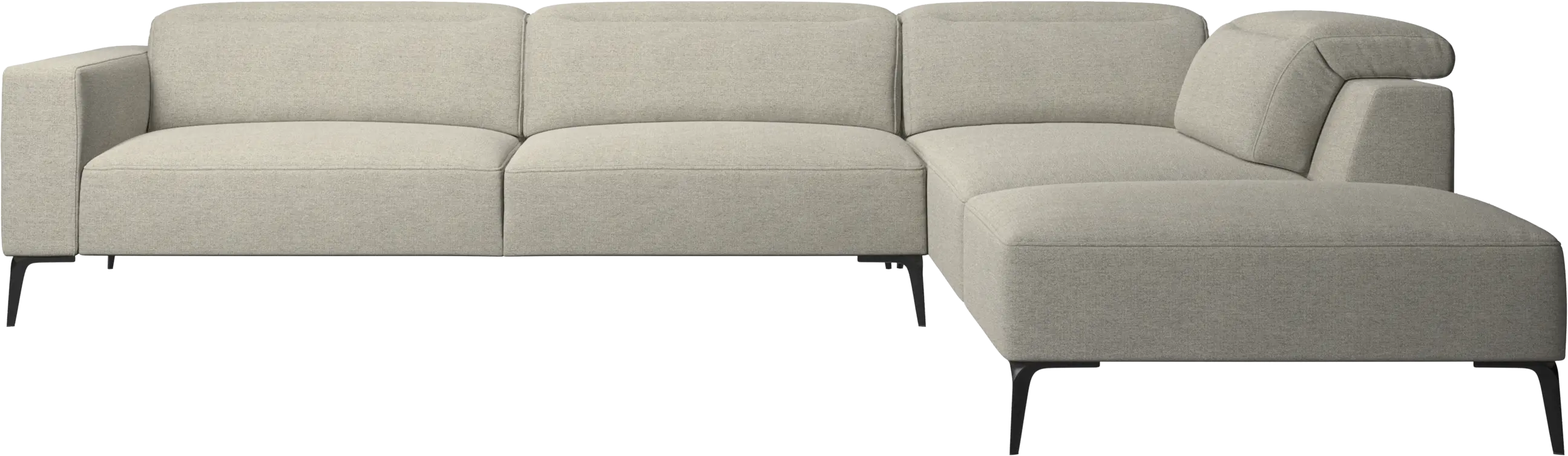 Zürich corner sofa with lounging unit