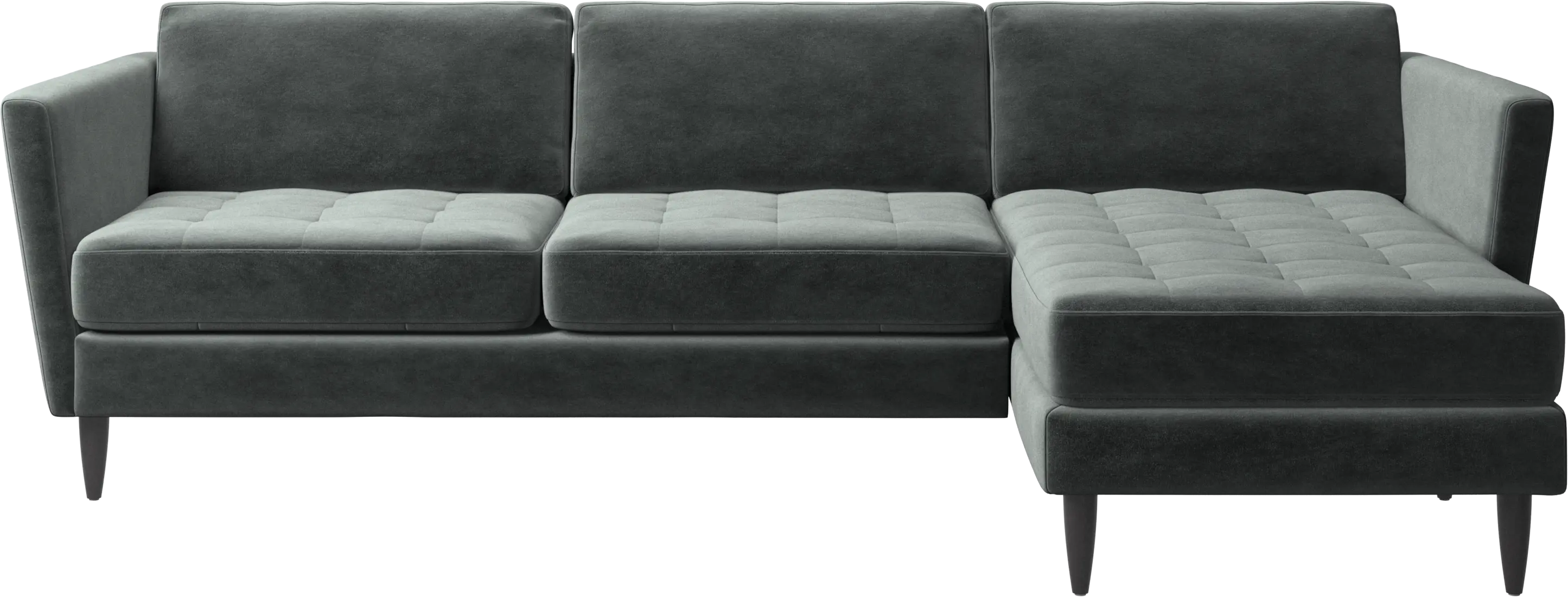 Osaka sofa with resting unit, tufted seat