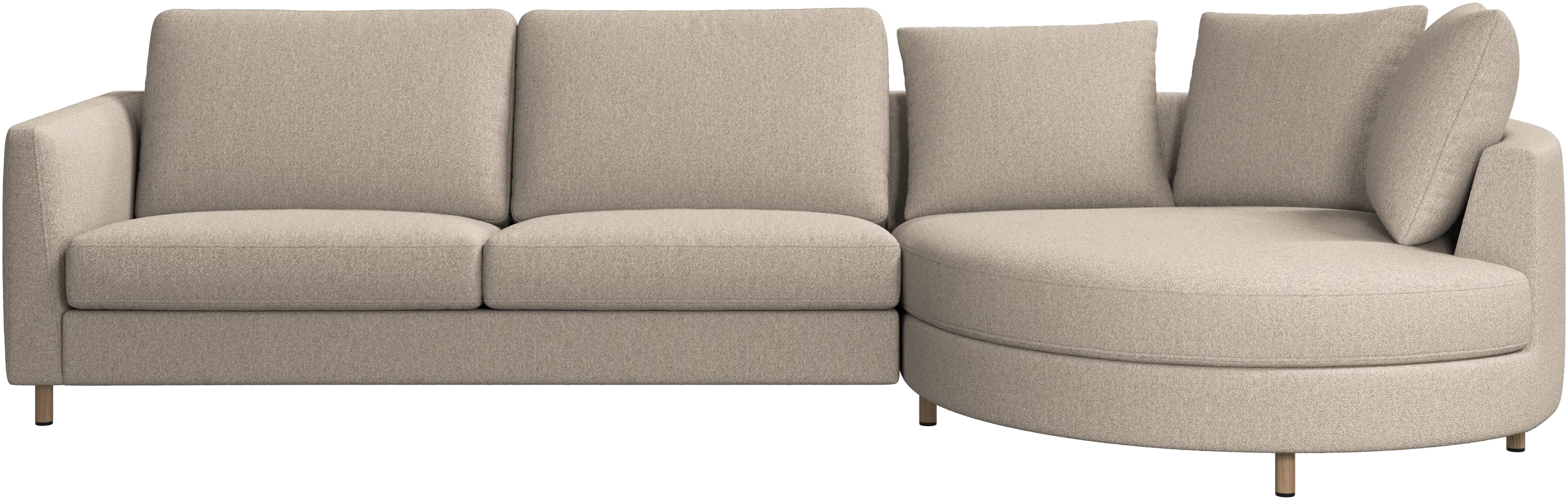 Sofá Indivi con módulo chaise-longue a la derecha