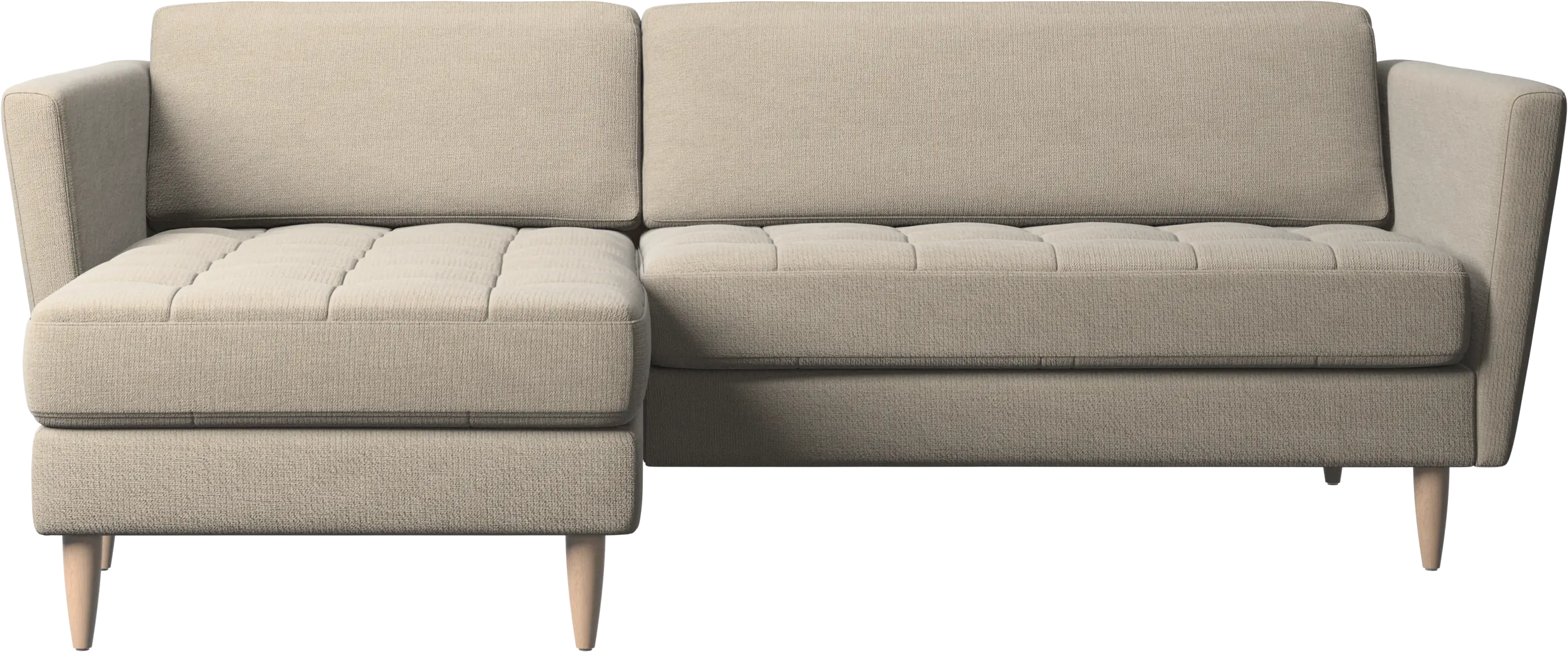 Osaka sofa with resting unit, tufted seat