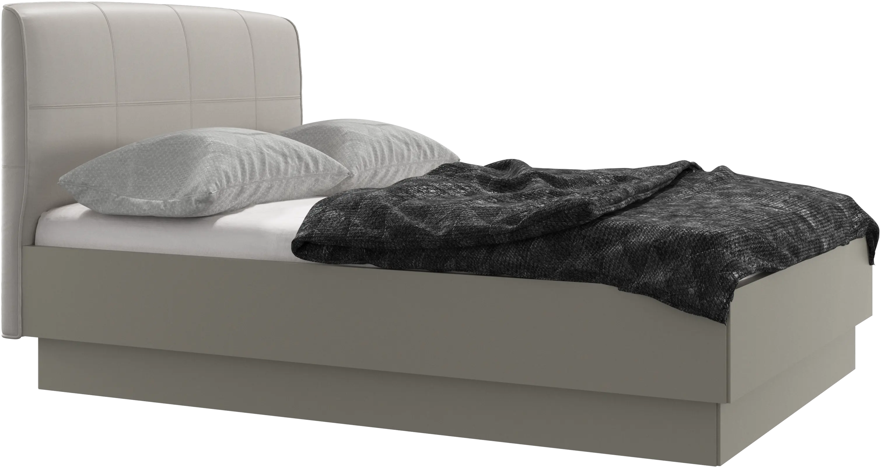 Houston, upholstered bed with storage