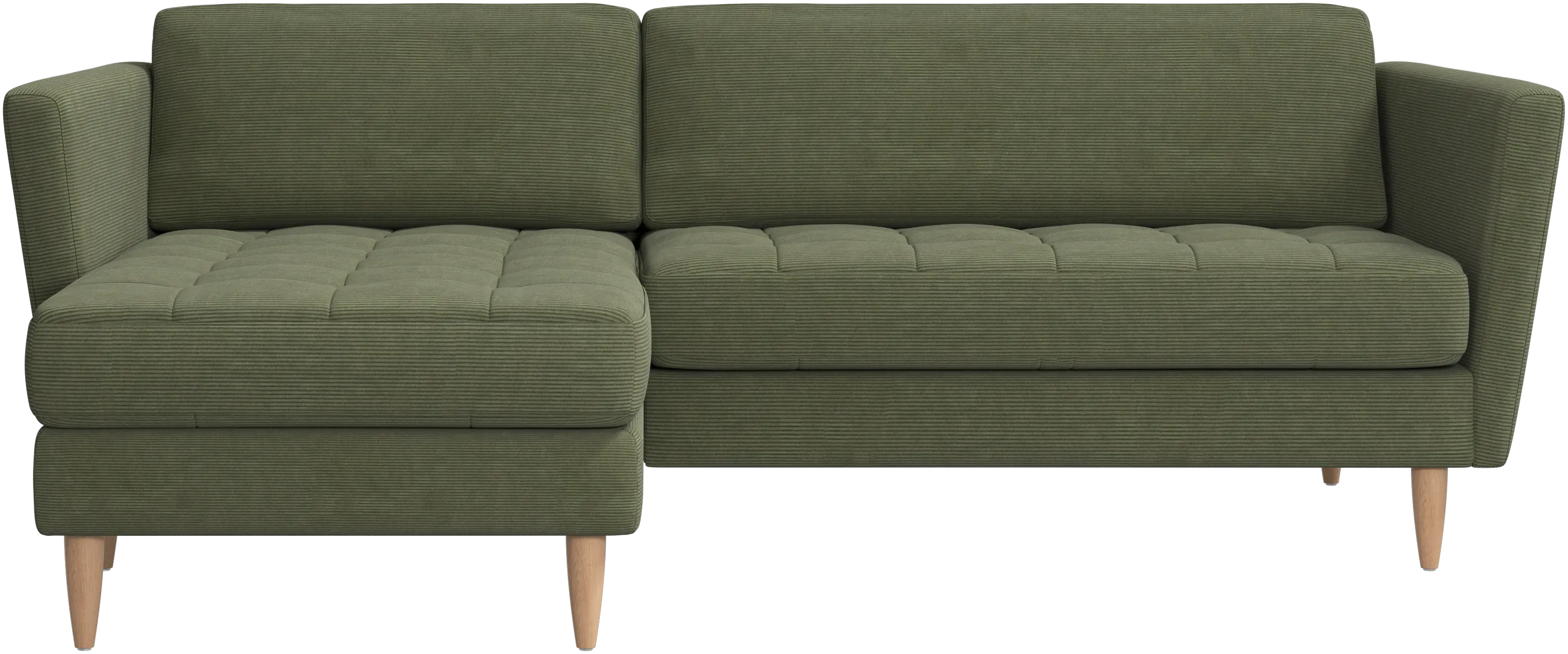 Osaka sofa with resting unit, tufted seat