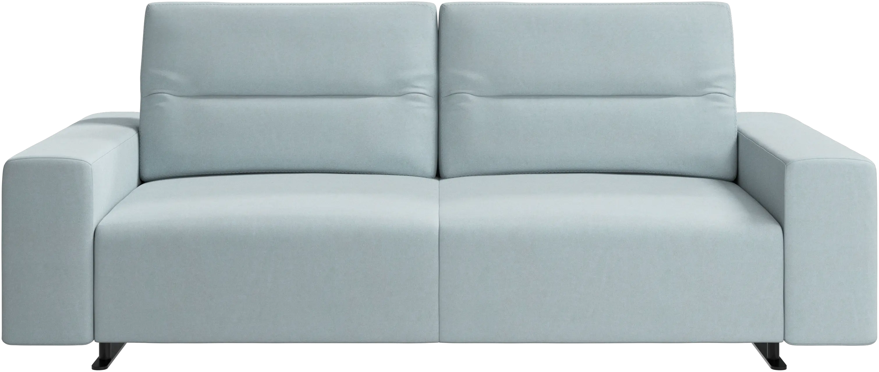 Hampton sofa with adjustable back and storage on the right side