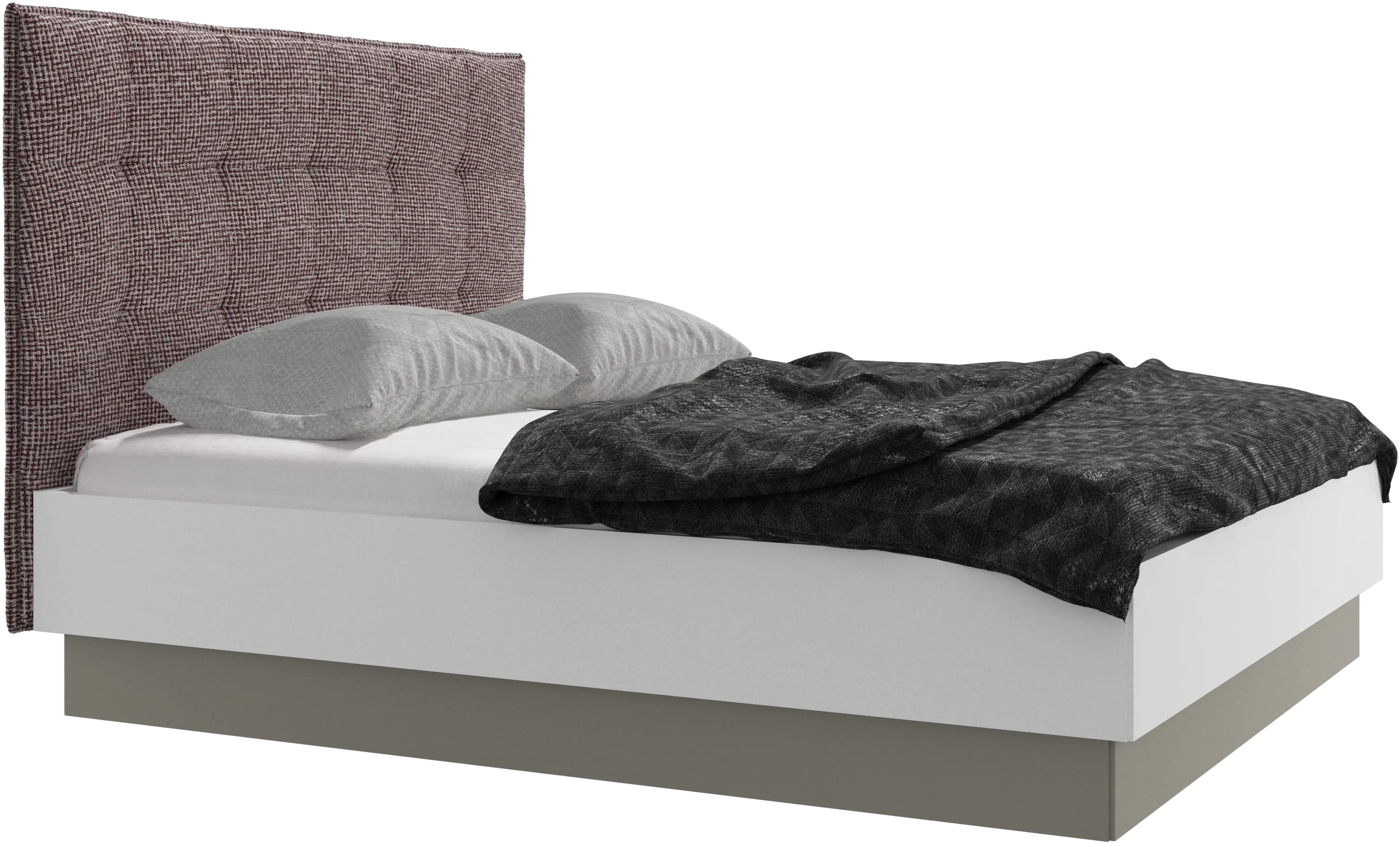 Lugano Bett mit Lattenrost und Staufach unter hochklappbarer Liegefläche, Matratze gegen Aufpreis