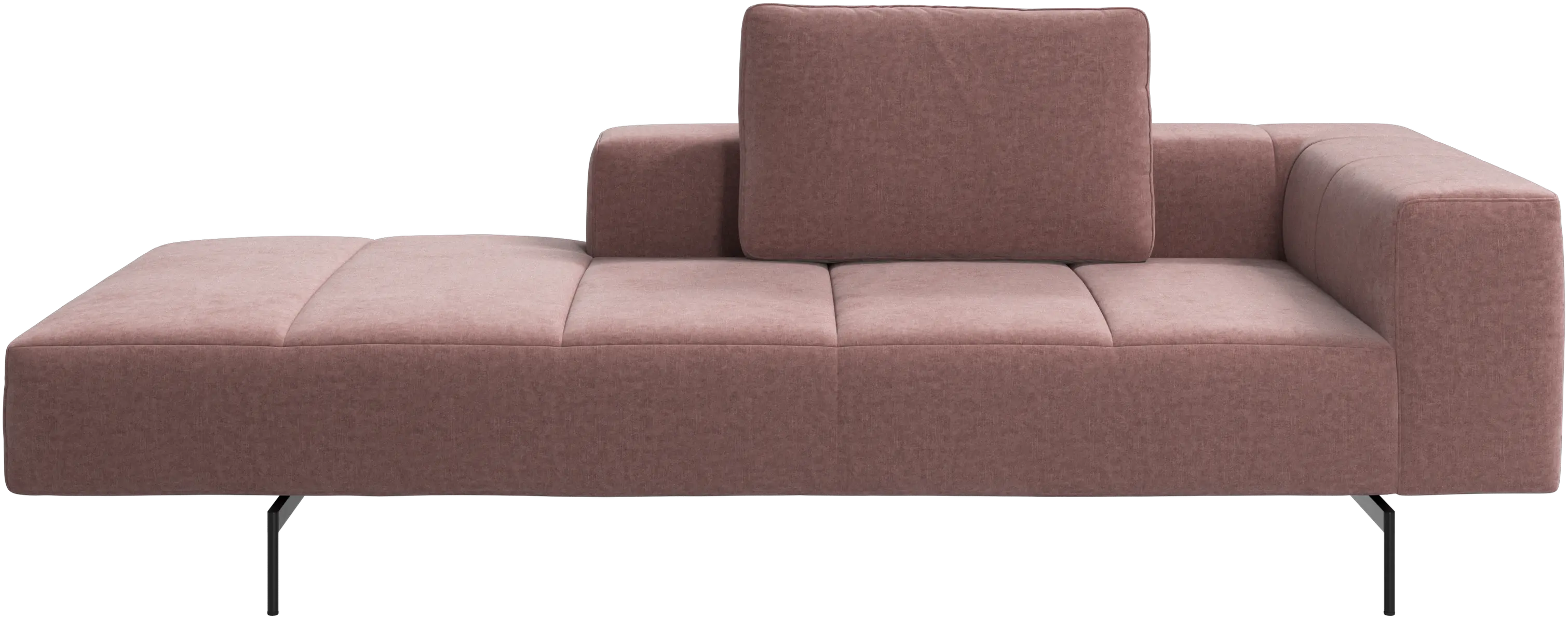 Amsterdam Iounging module for sofa, armrest right, open end left