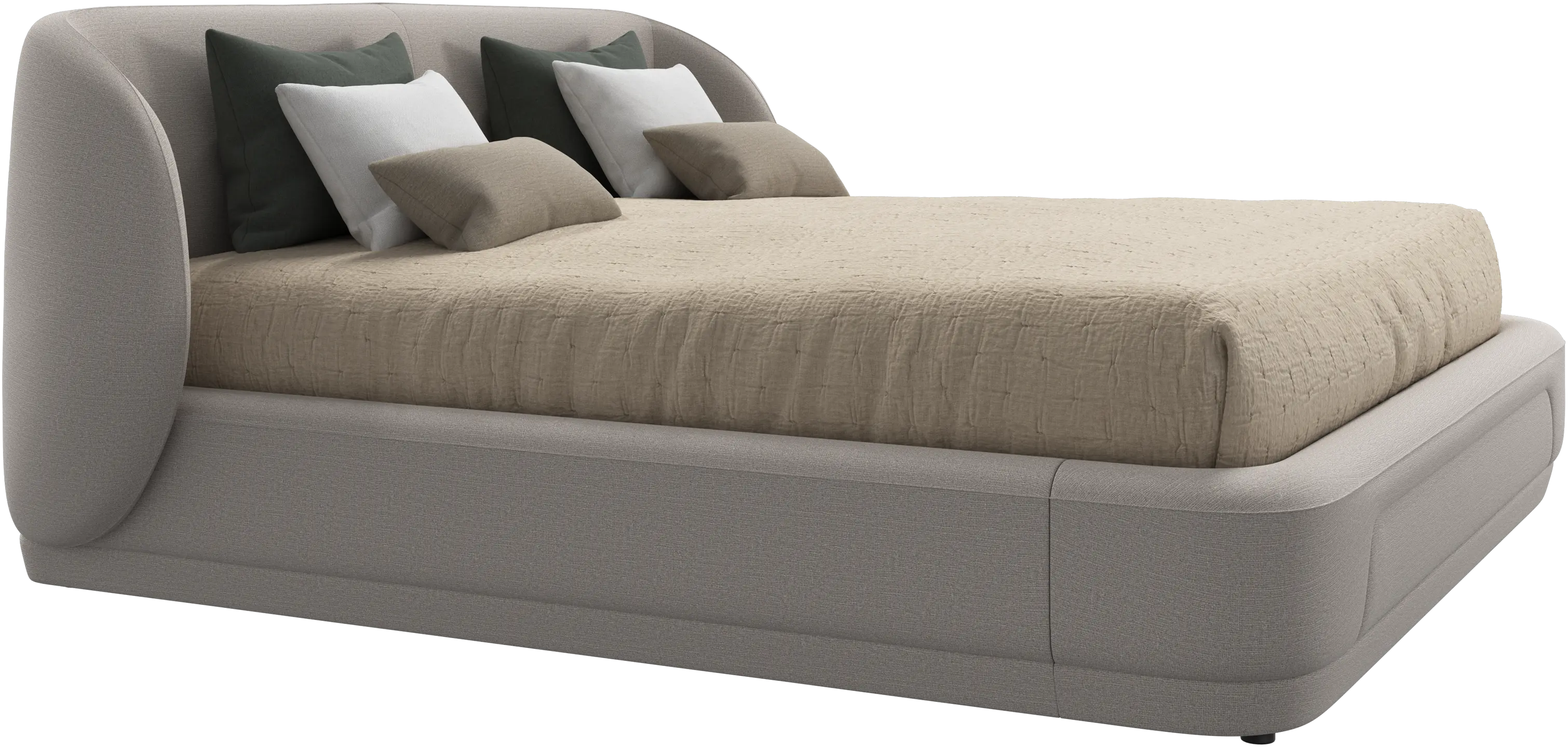 Bolzano bed with slats  - W193xL203cm
