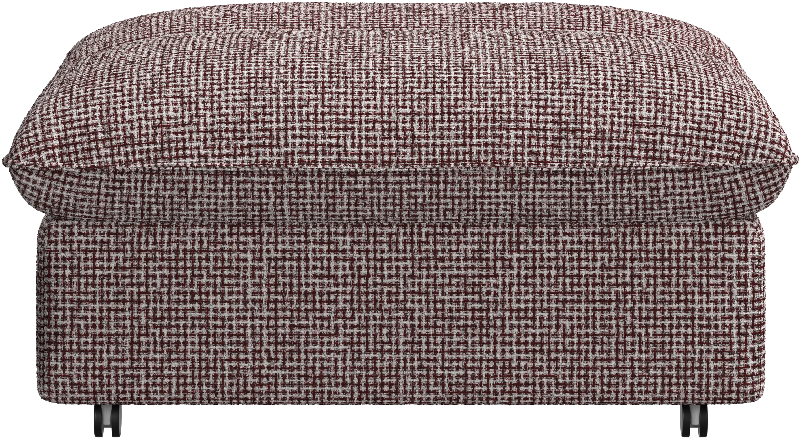 Southampton pouf on wheels with storage
