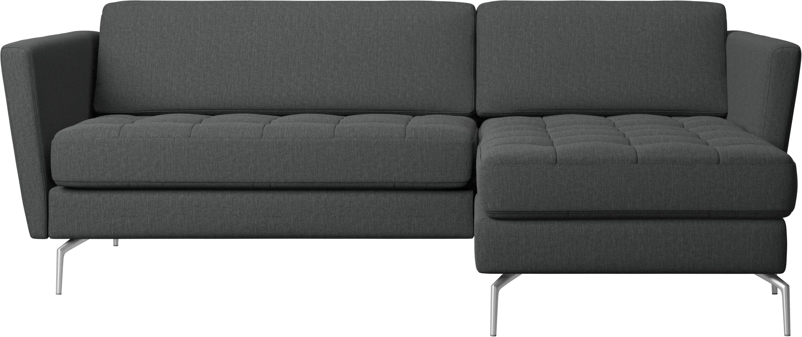 Osaka sofa with resting unit, tufted seat