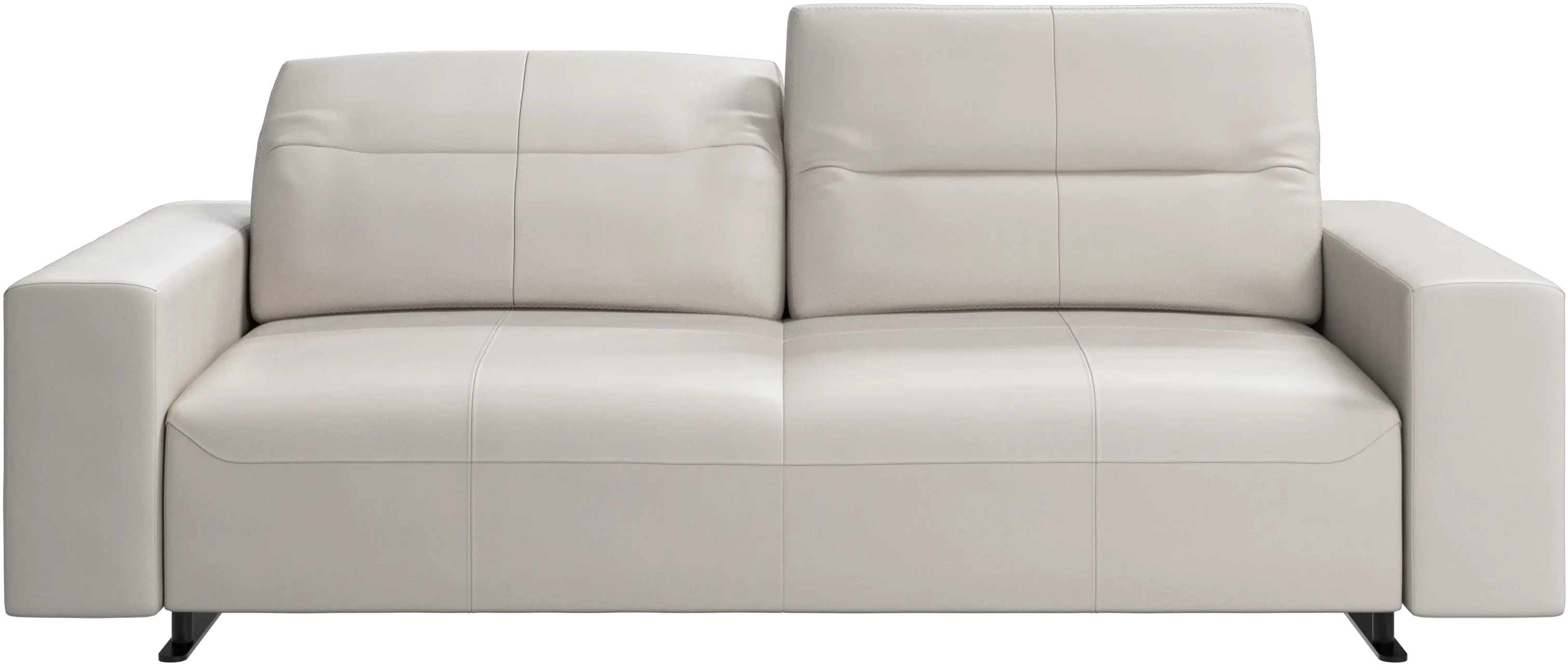 Hampton sofa with adjustable back and storage on the left side